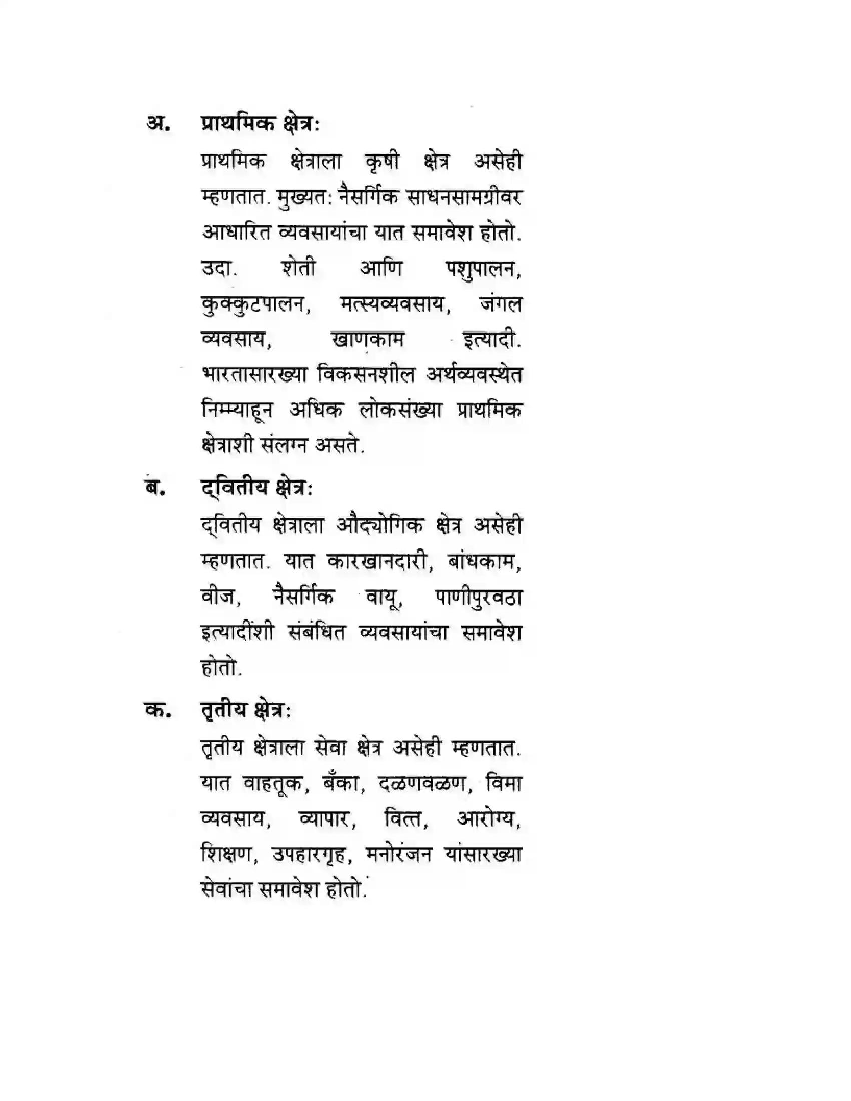 Maharashtra Board Class 10th Geography & Economics - Marathi Medium अथ्रव्यवस्थेची ओठ्ठख Solution 12