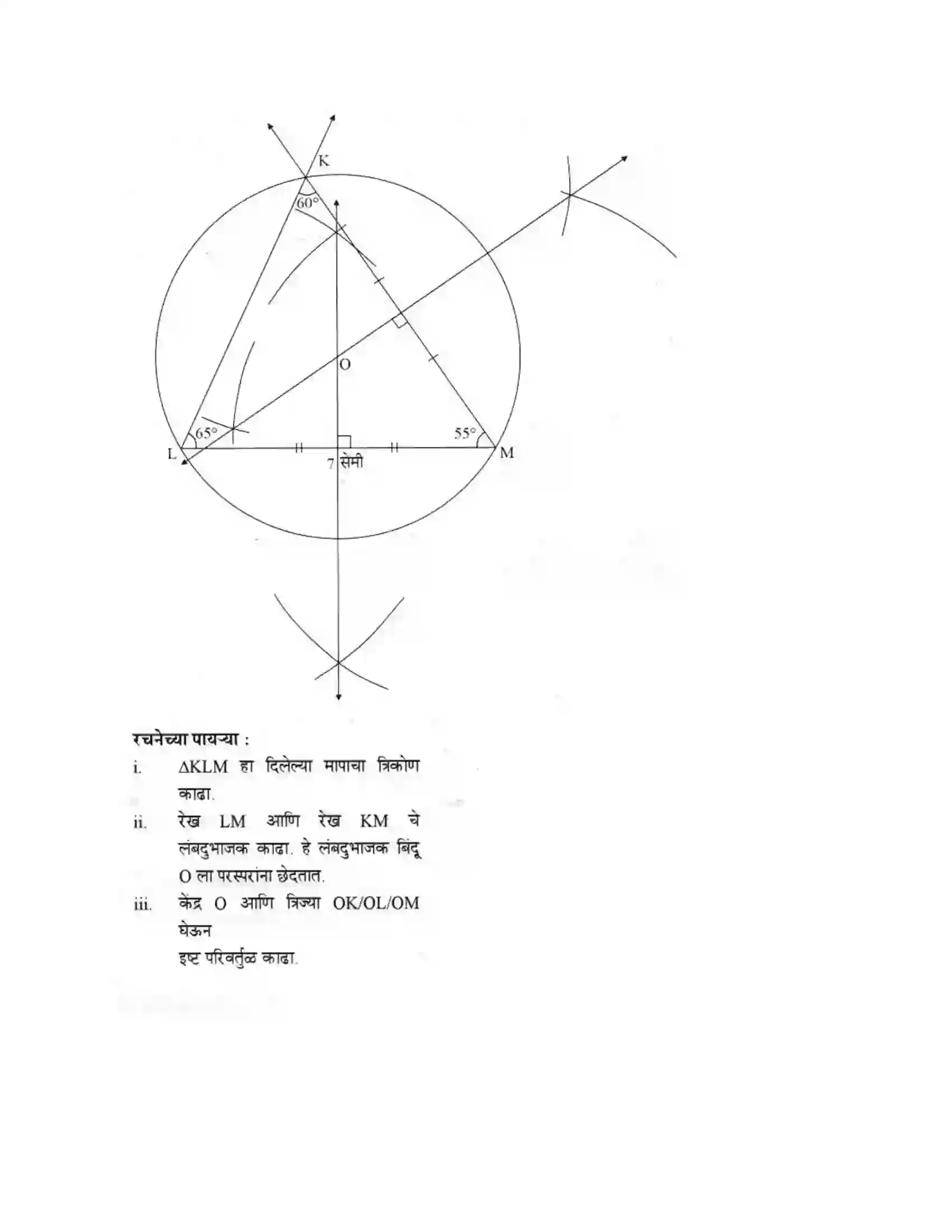 Maharashtra Board Class 10th Geometry - Marathi Medium Geometric Constructions Solution 3