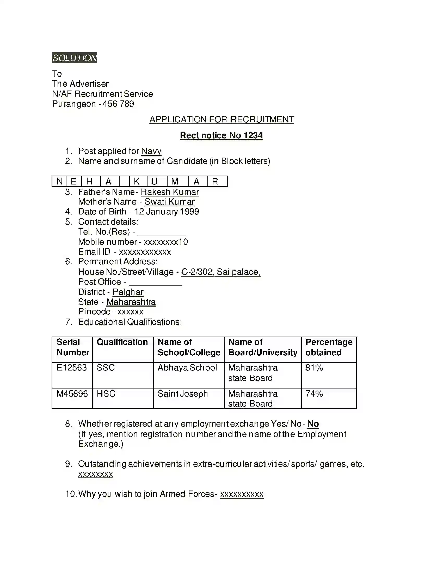 Maharashtra Board Class 10th Kumarbharati - English Medium 1.3 On Wings of Courage Solution 14