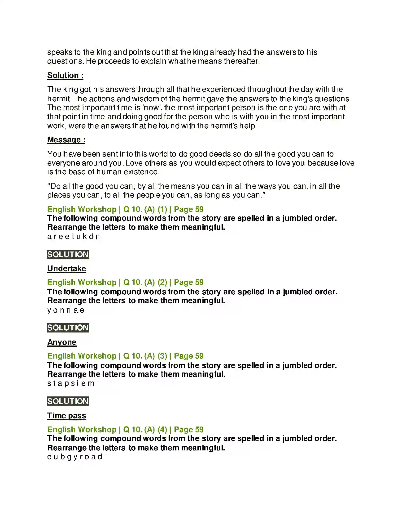 Maharashtra Board Class 10th Kumarbharati - English Medium 2.2 Three Questions Solution 13