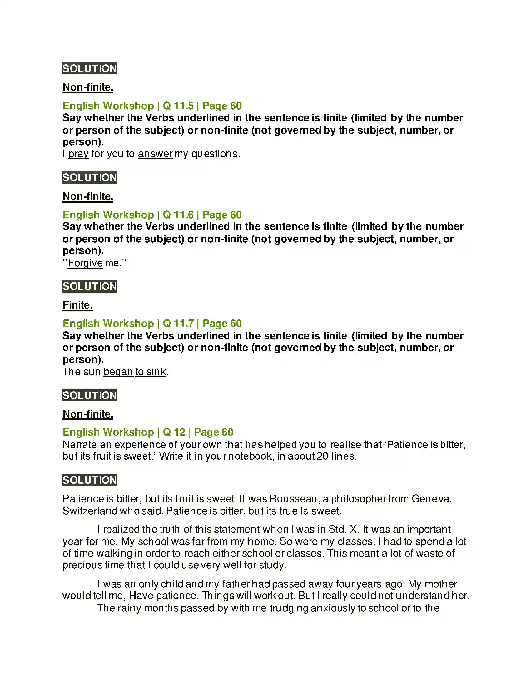 Maharashtra Board Class 10th Kumarbharati - English Medium 2.2 Three Questions Solution 17