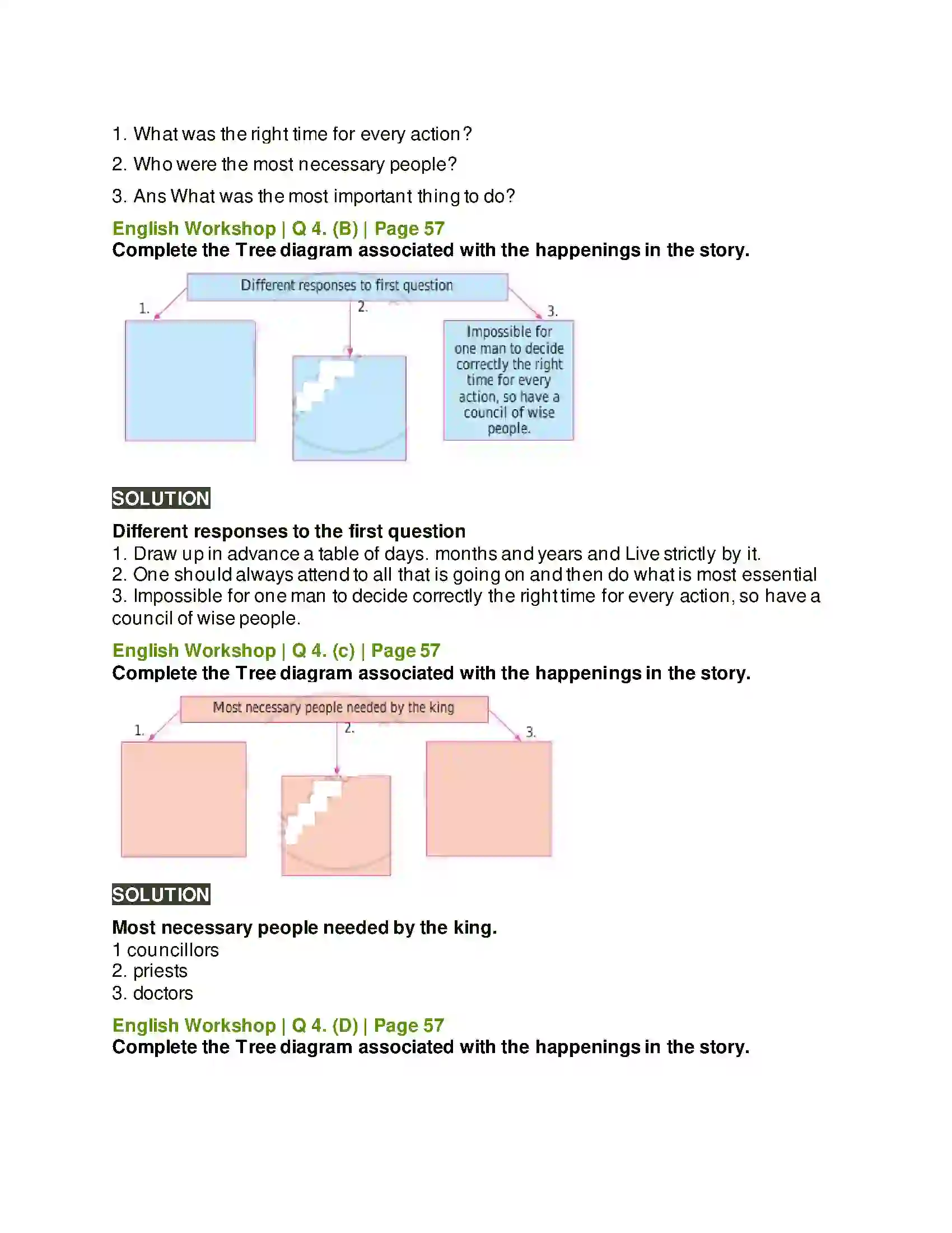 Maharashtra Board Class 10th Kumarbharati - English Medium 2.2 Three Questions Solution 7