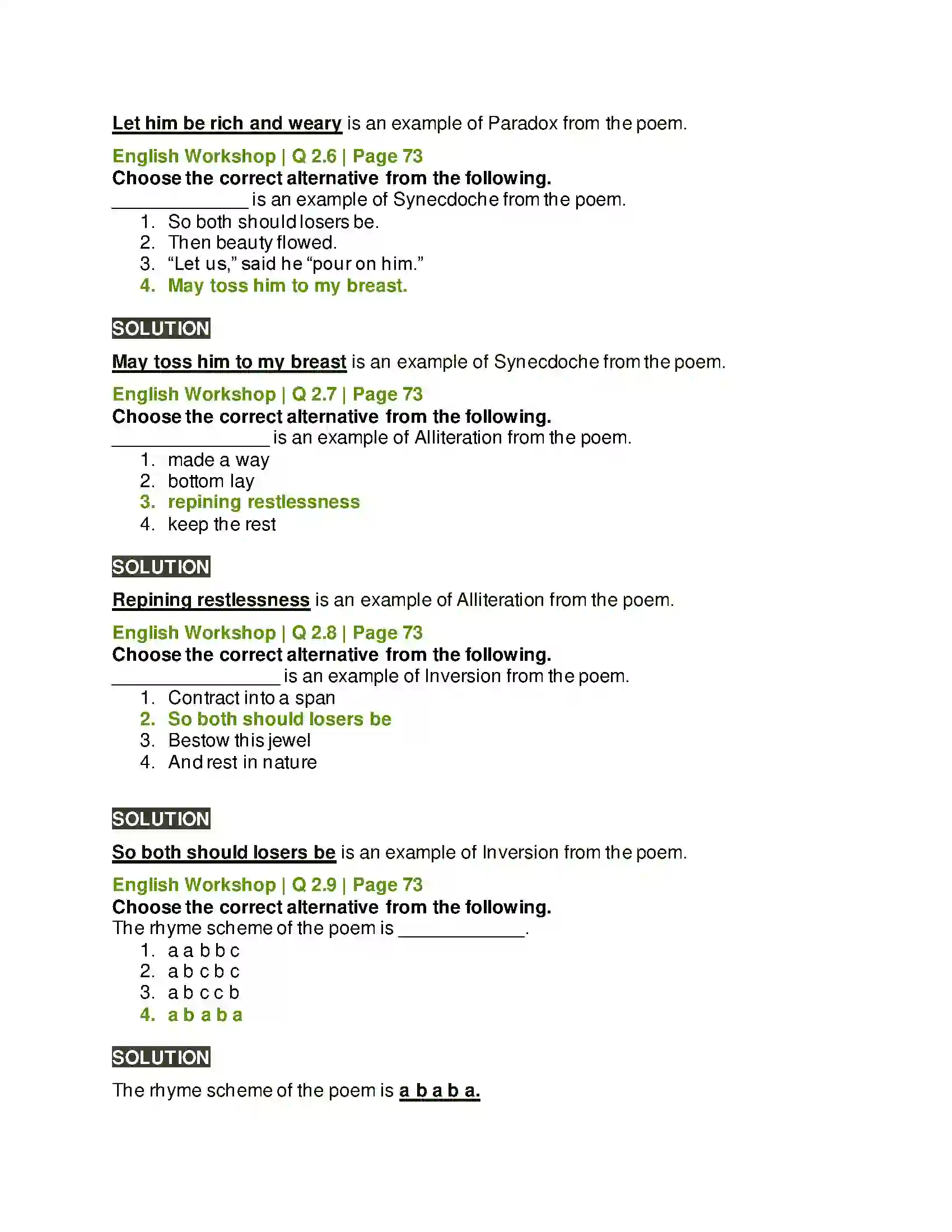 Maharashtra Board Class 10th Kumarbharati - English Medium 2.4 The Pulley Solution 7
