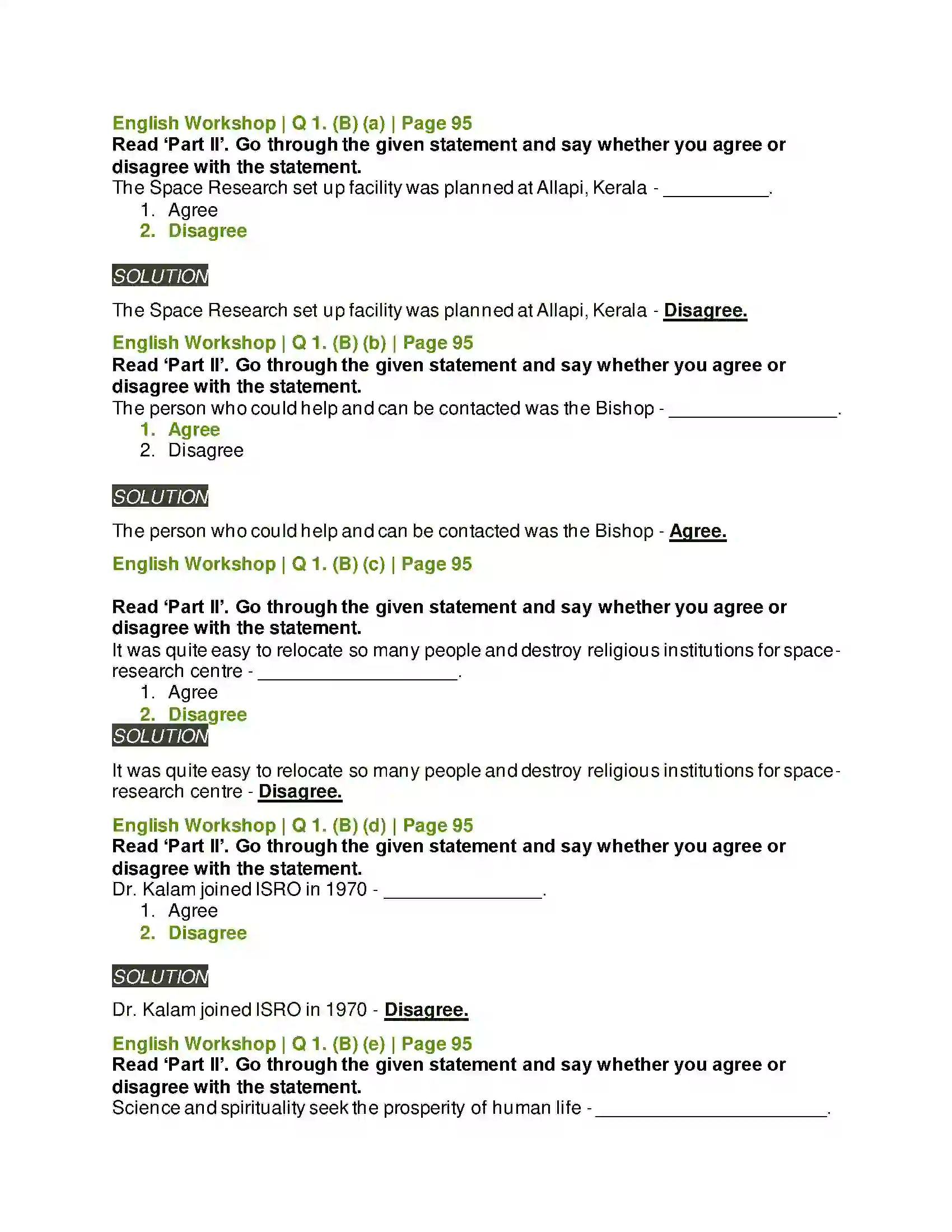 Maharashtra Board Class 10th Kumarbharati - English Medium 2.6 Science and Spirituality Solution 5