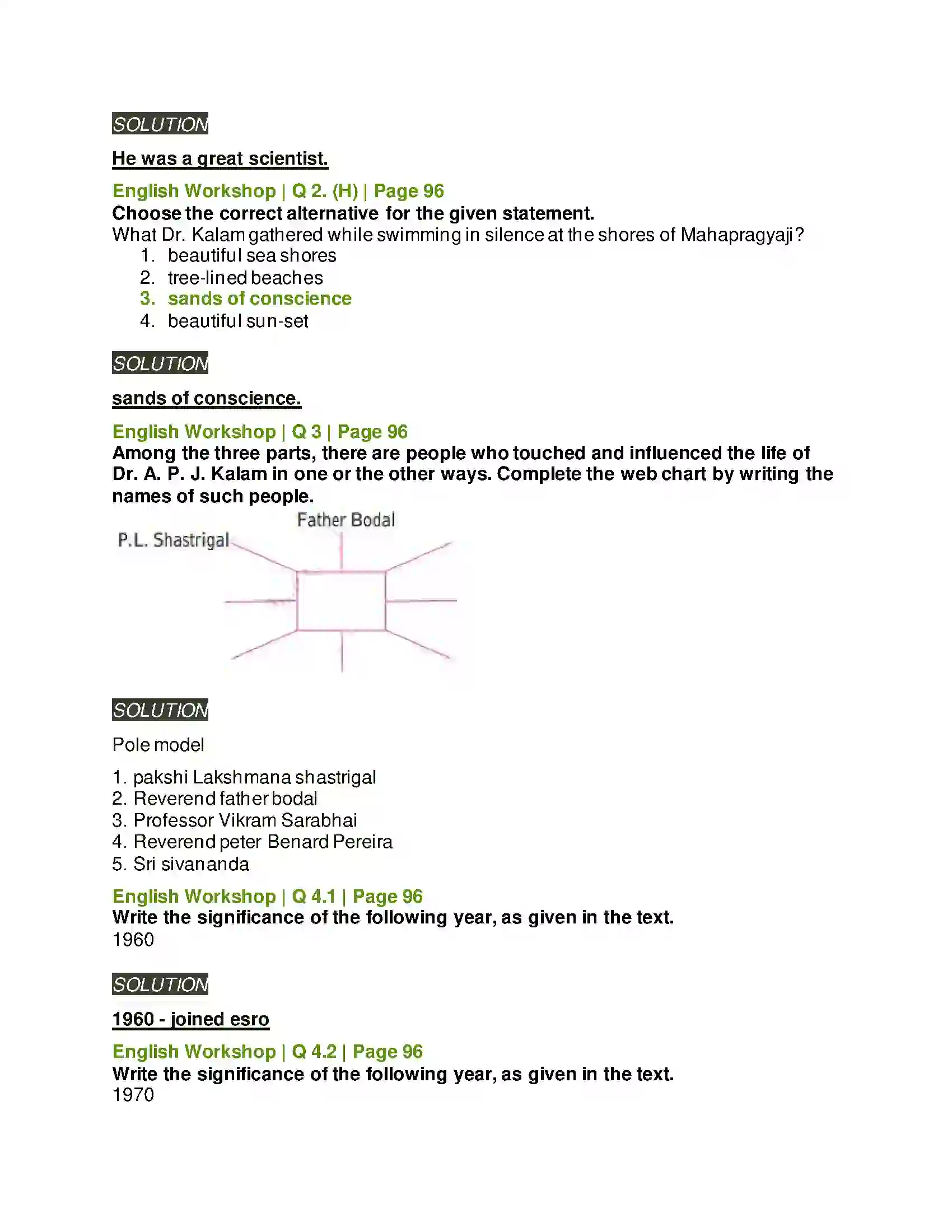 Maharashtra Board Class 10th Kumarbharati - English Medium 2.6 Science and Spirituality Solution 9
