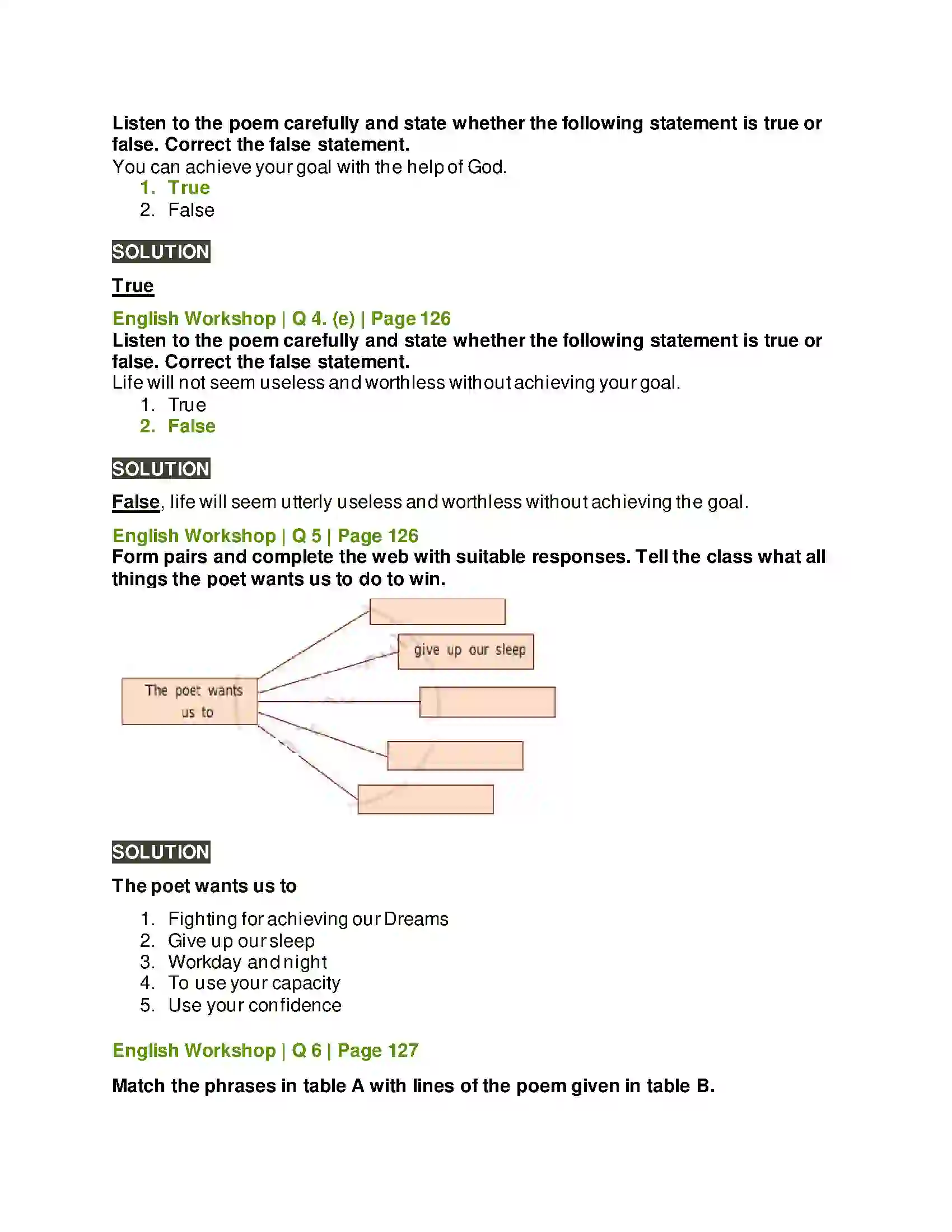 Maharashtra Board Class 10th Kumarbharati - English Medium 3.4 The Will to Win Solution 8