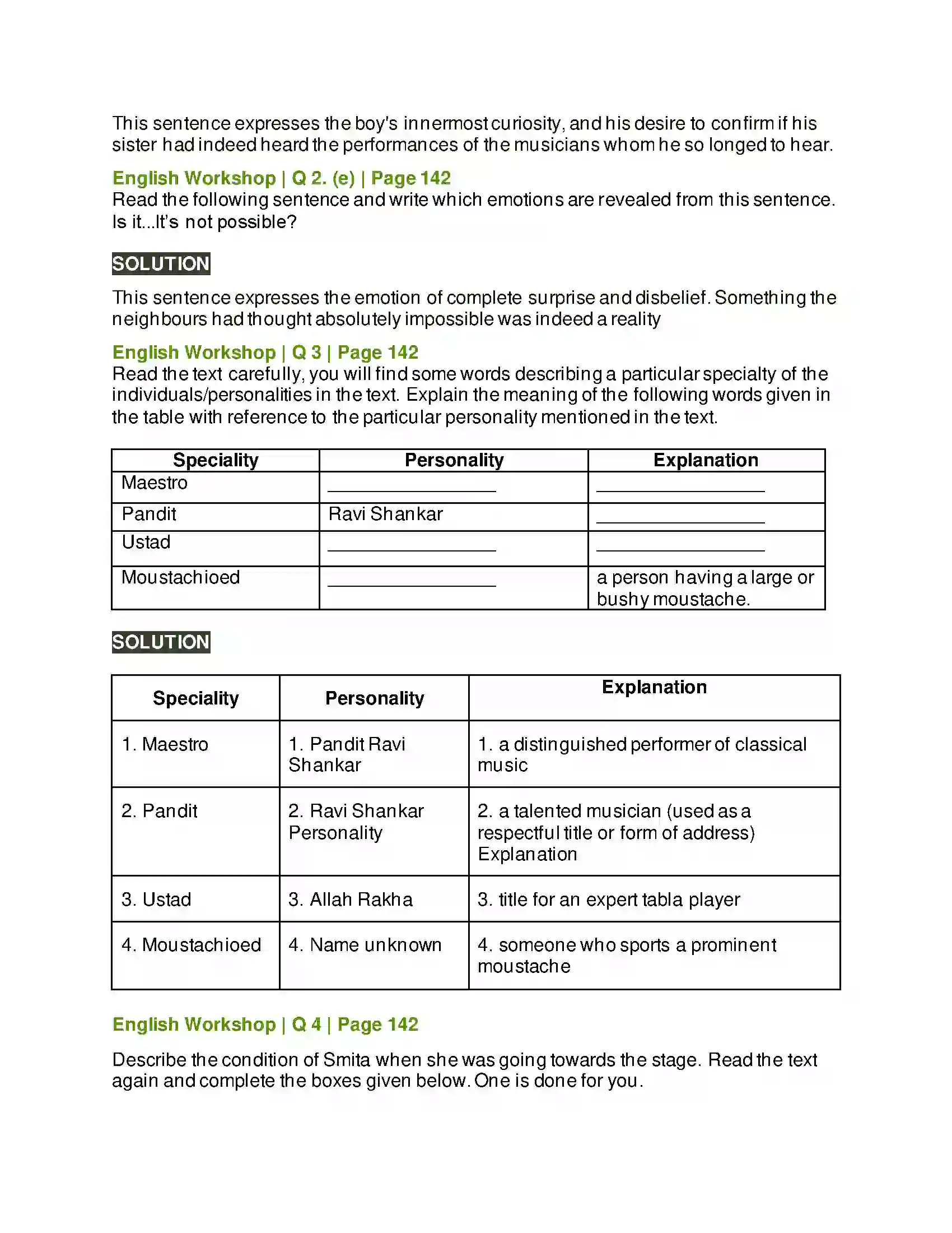 Maharashtra Board Class 10th Kumarbharati - English Medium 3.6 The Concert Solution 4