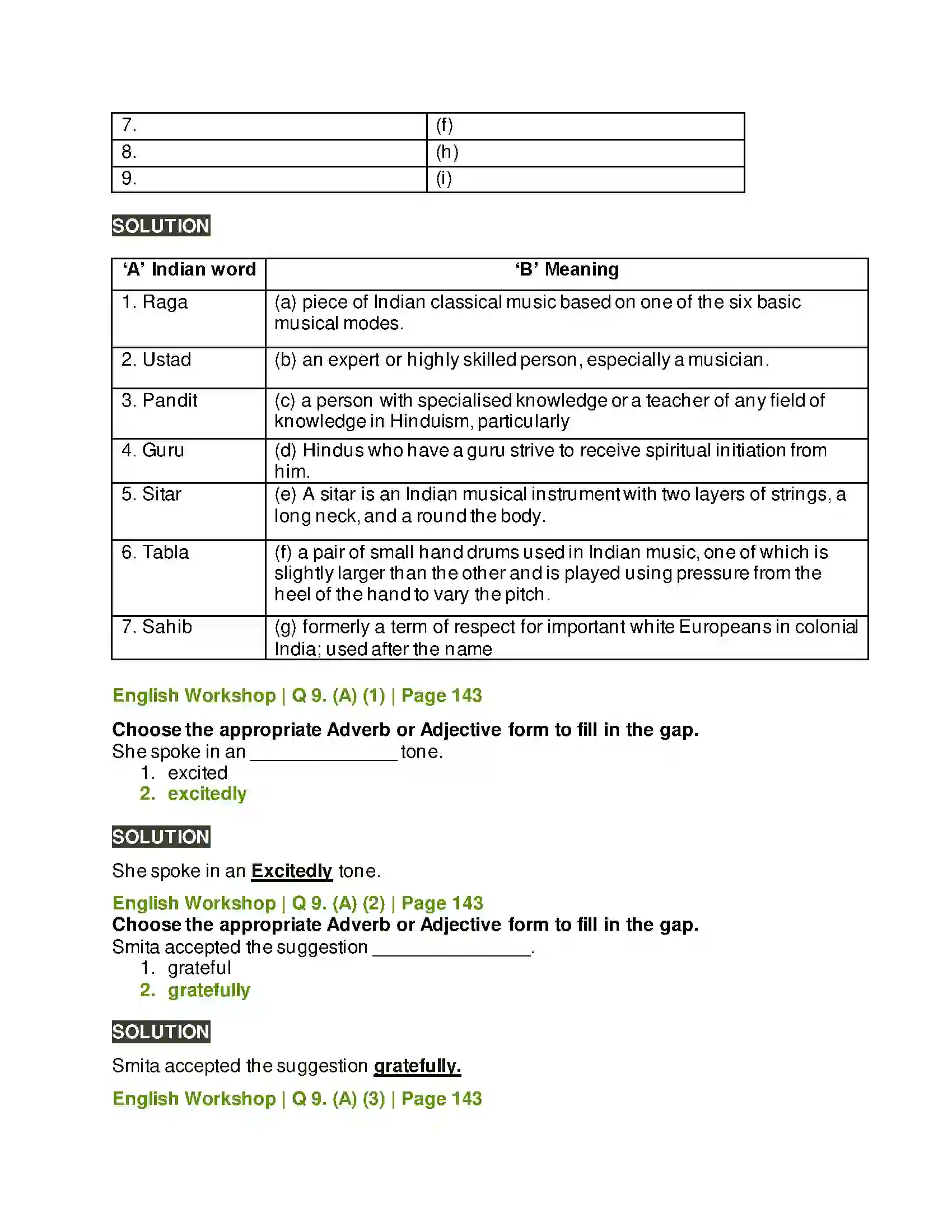 Maharashtra Board Class 10th Kumarbharati - English Medium 3.6 The Concert Solution 7