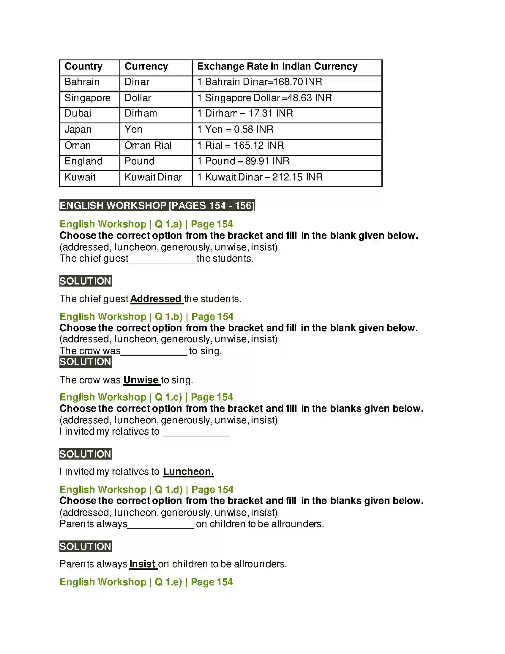 Maharashtra Board Class 10th Kumarbharati - English Medium 4.2 The Luncheon Solution 2