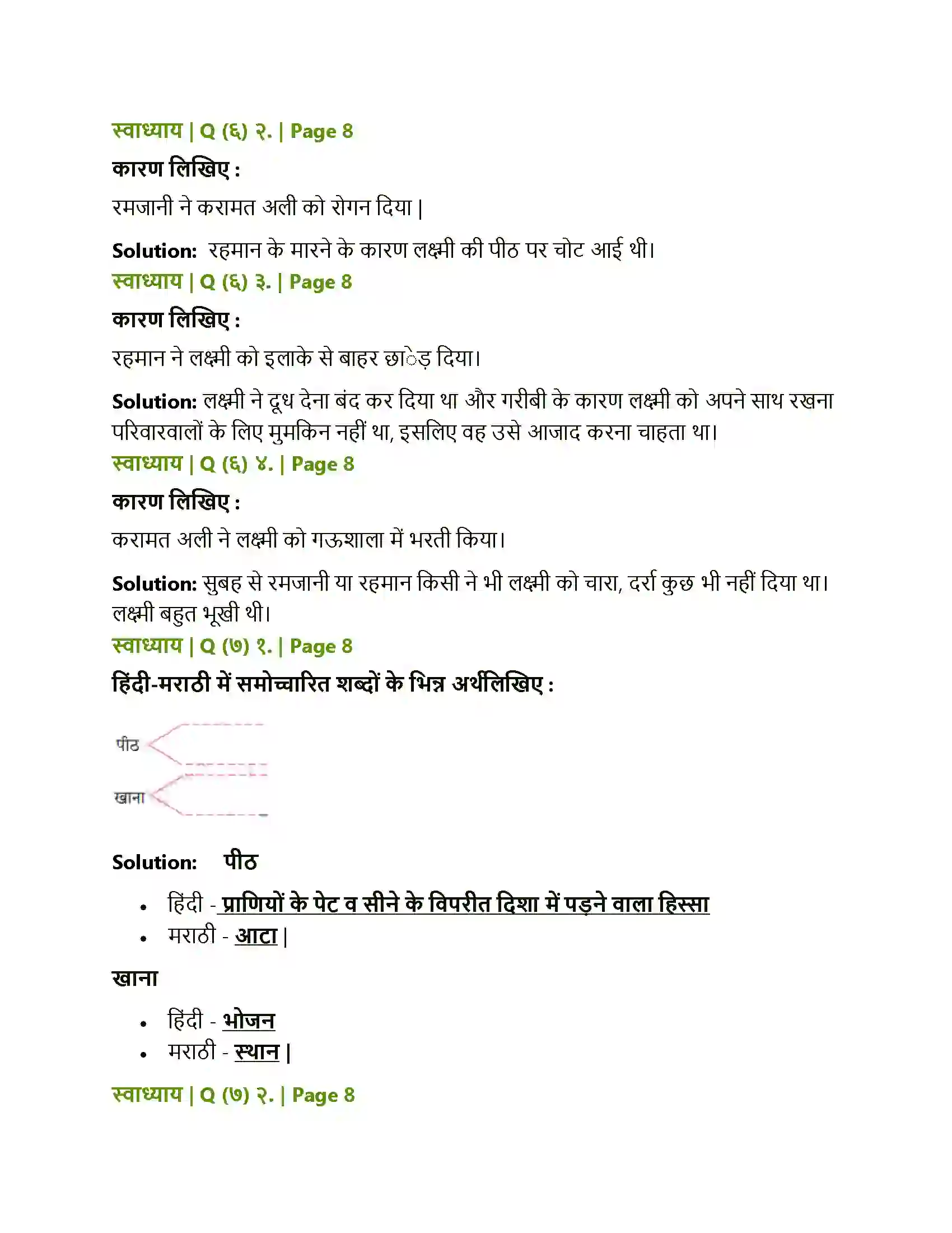 Maharashtra Board Class 10th Lokbharati लक्ष्मी Solution 5