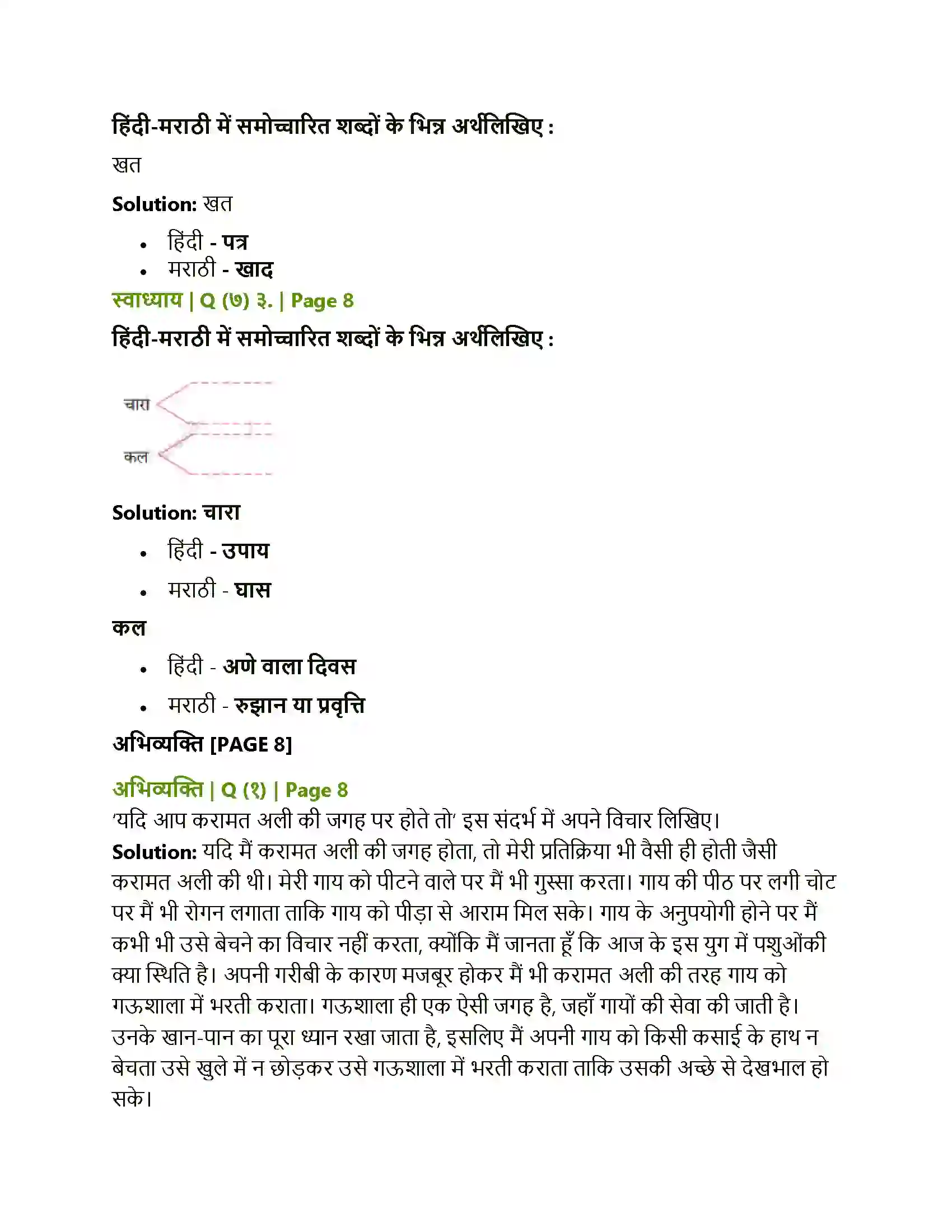 Maharashtra Board Class 10th Lokbharati लक्ष्मी Solution 6