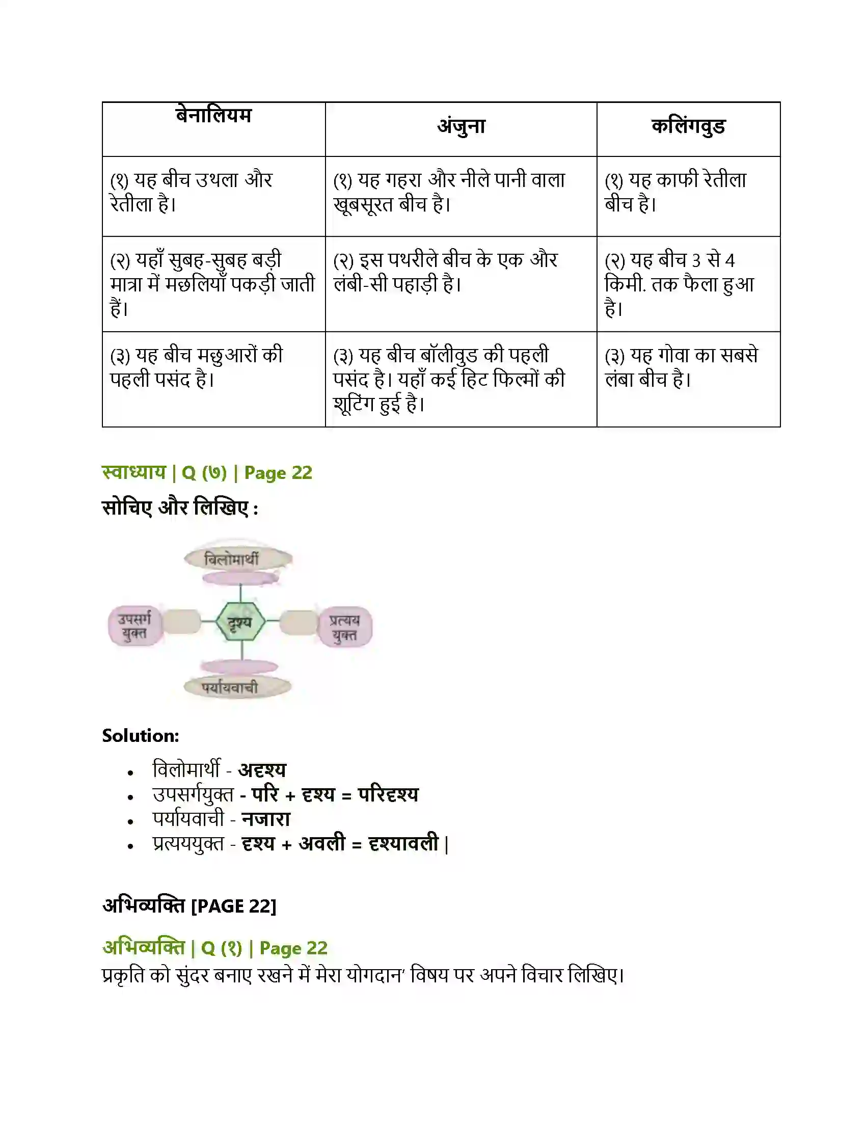 Maharashtra Board Class 10th Lokbharati गोवा जैसा मैंने देखा Solution 4