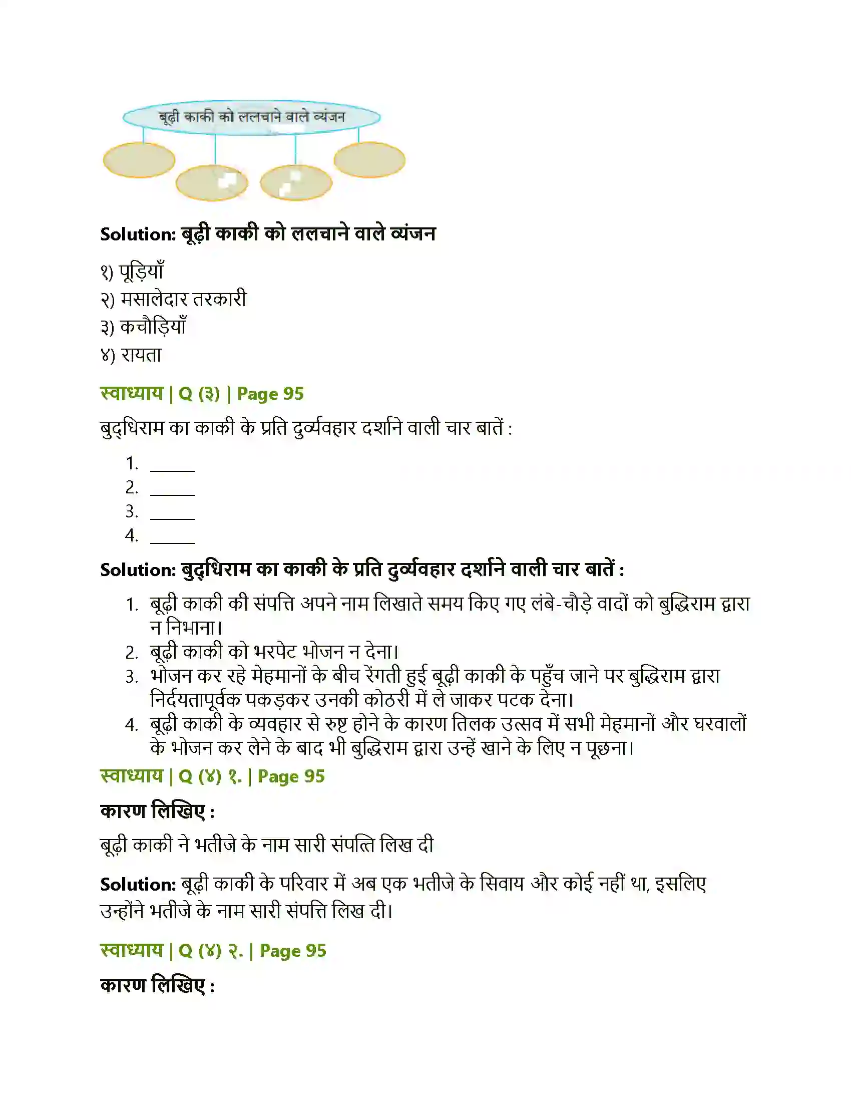Maharashtra Board Class 10th Lokbharati बूढ़ी काकी (पूरक पठन) Solution 2