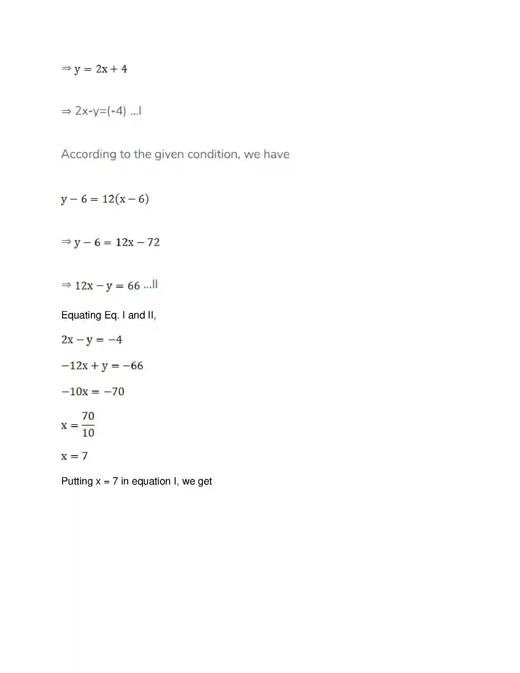 Maharashtra Board Class 10th Mathematics Part-I - English Medium Linear Equations in Two Variables Solution 35