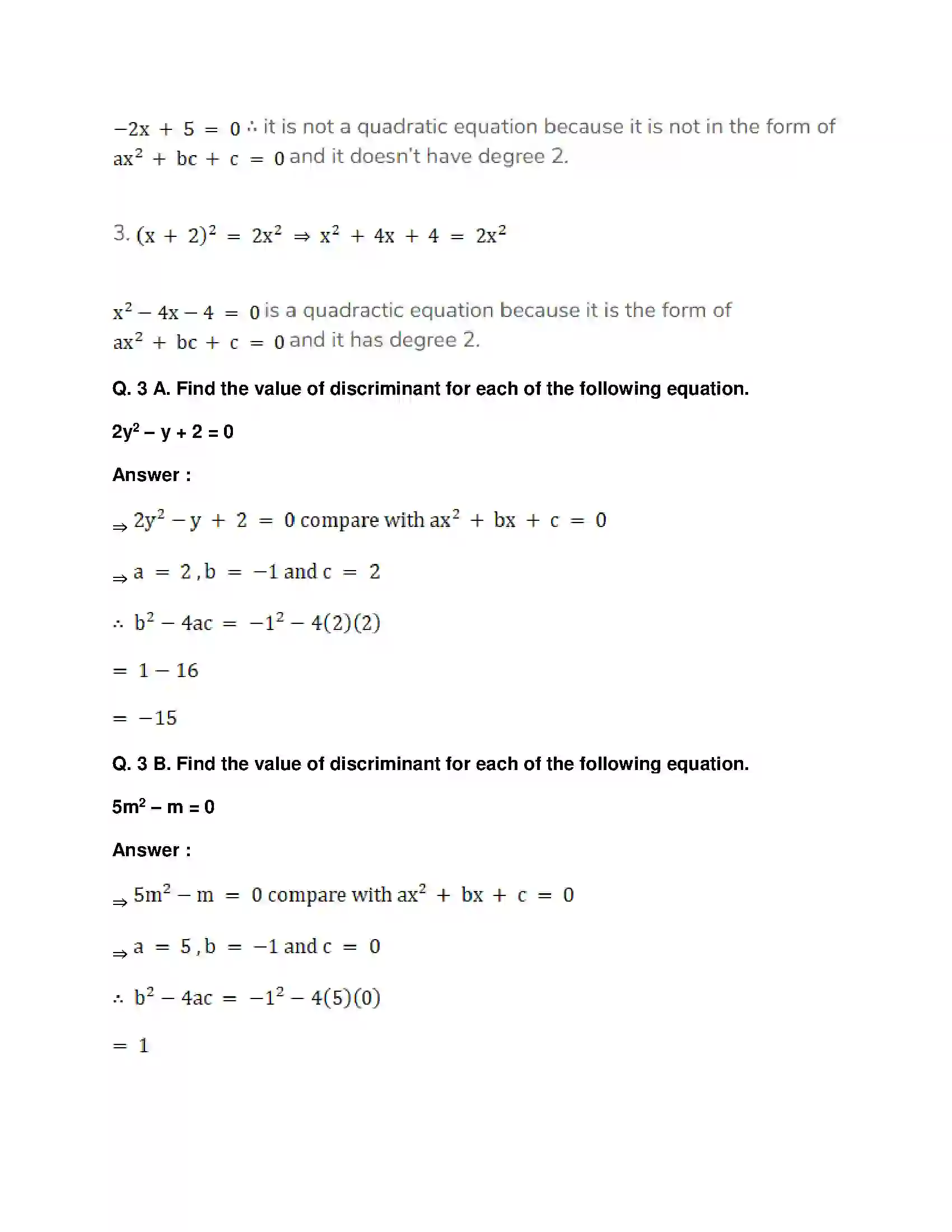 Maharashtra Board Class 10th Mathematics Part-I - English Medium Quadratic Equations Solution 48