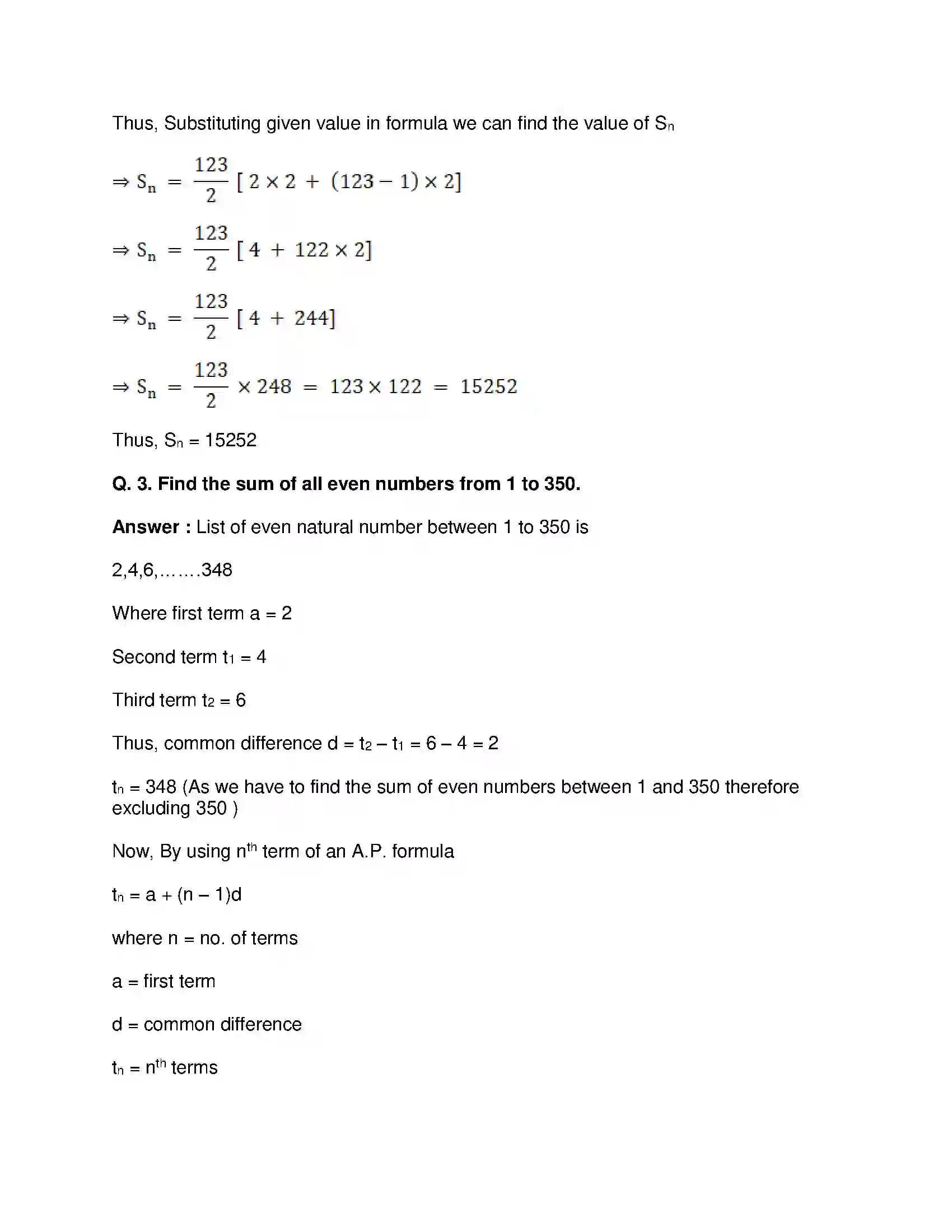 Maharashtra Board Class 10th Mathematics Part-I - English Medium Arithmetic Progression Solution 22