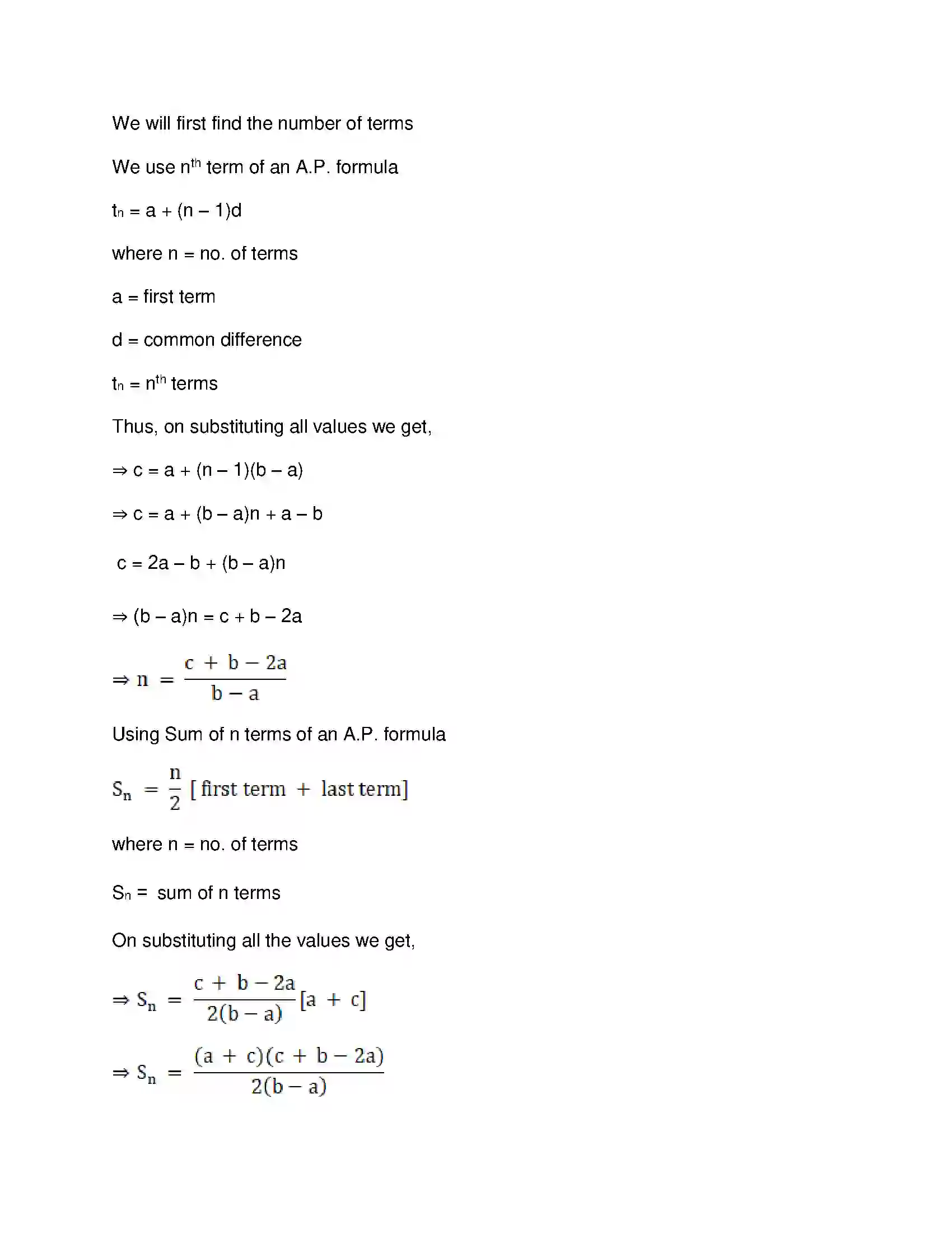 Maharashtra Board Class 10th Mathematics Part-I - English Medium Arithmetic Progression Solution 62