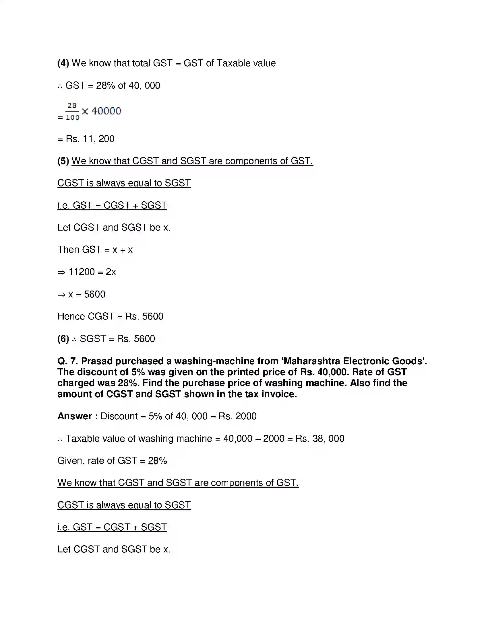 Maharashtra Board Class 10th Mathematics Part-I - English Medium Financial Planning Solution 6