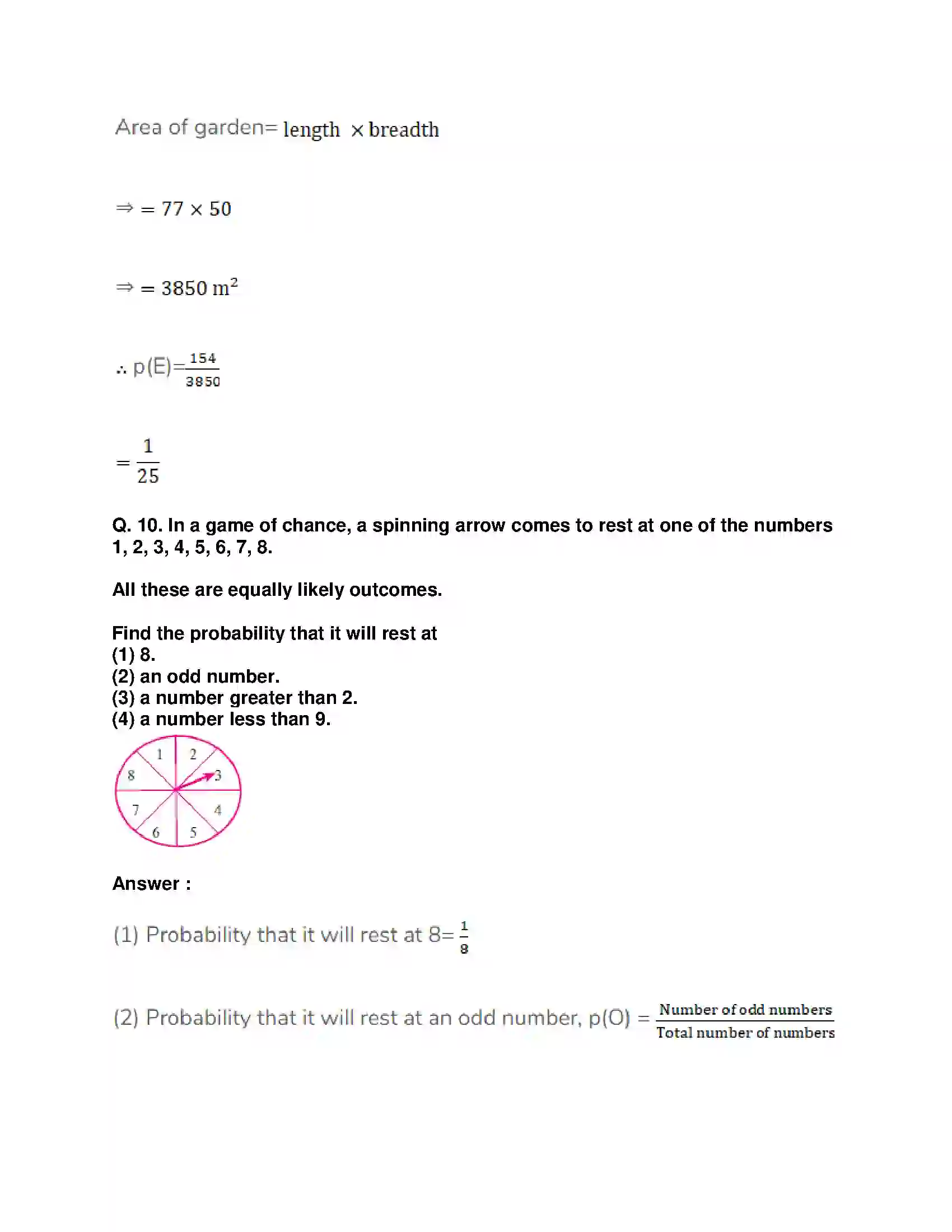 Maharashtra Board Class 10th Mathematics Part-I - English Medium Probability Solution 16