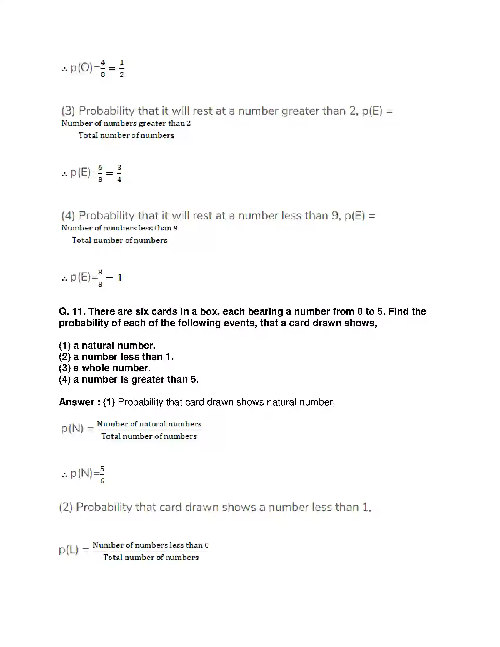 Maharashtra Board Class 10th Mathematics Part-I - English Medium Probability Solution 17