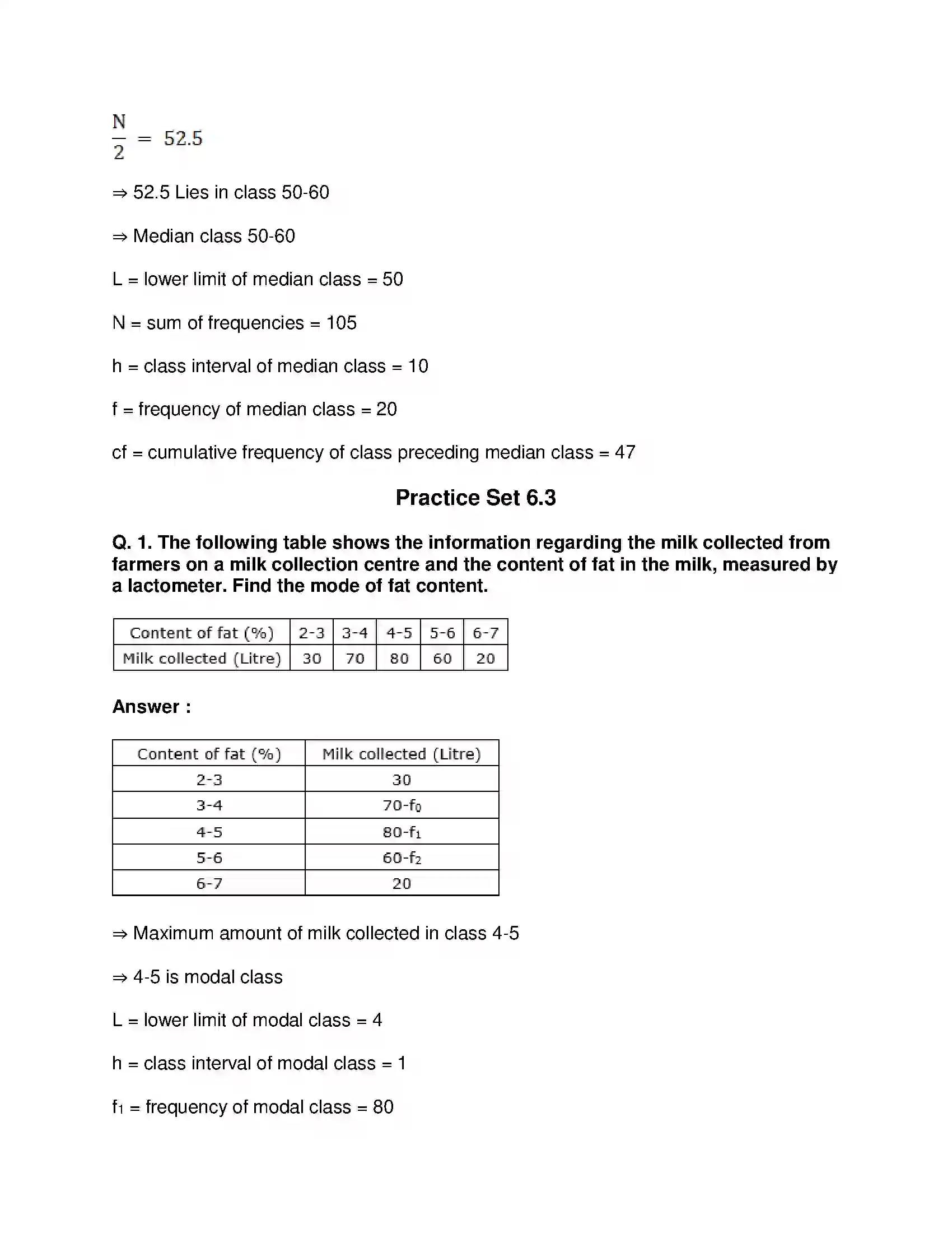 Maharashtra Board Class 10th Mathematics Part-I - English Medium Statistics Solution 10