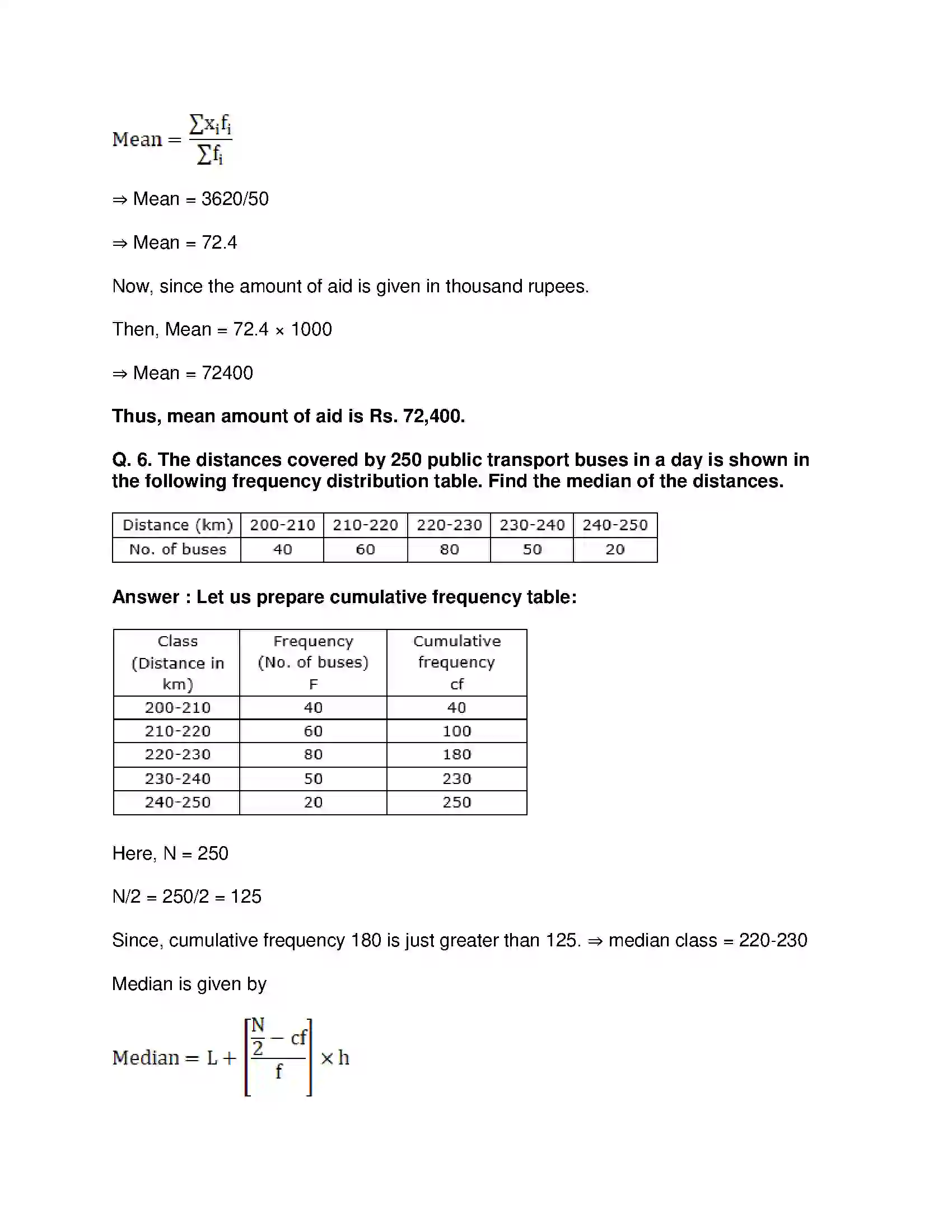 Maharashtra Board Class 10th Mathematics Part-I - English Medium Statistics Solution 38