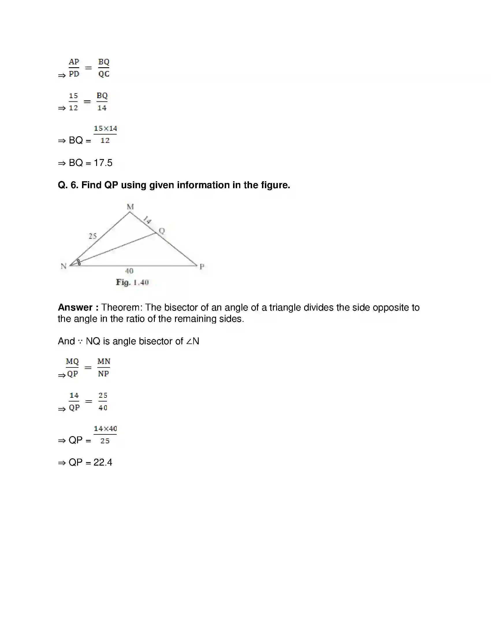 Maharashtra Board Class 10th Mathematics Part-II - English Medium Similarity Solution 10