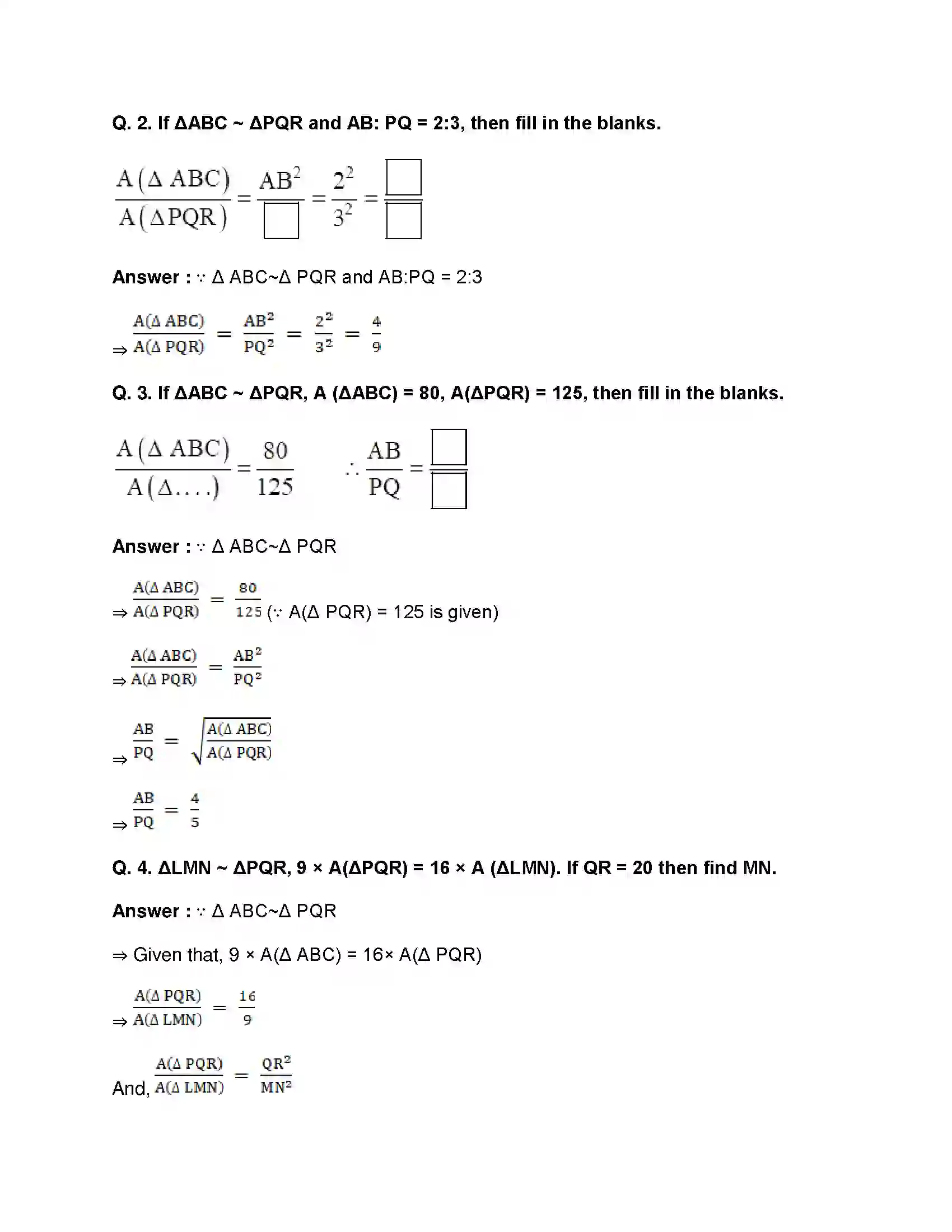 Maharashtra Board Class 10th Mathematics Part-II - English Medium Similarity Solution 22