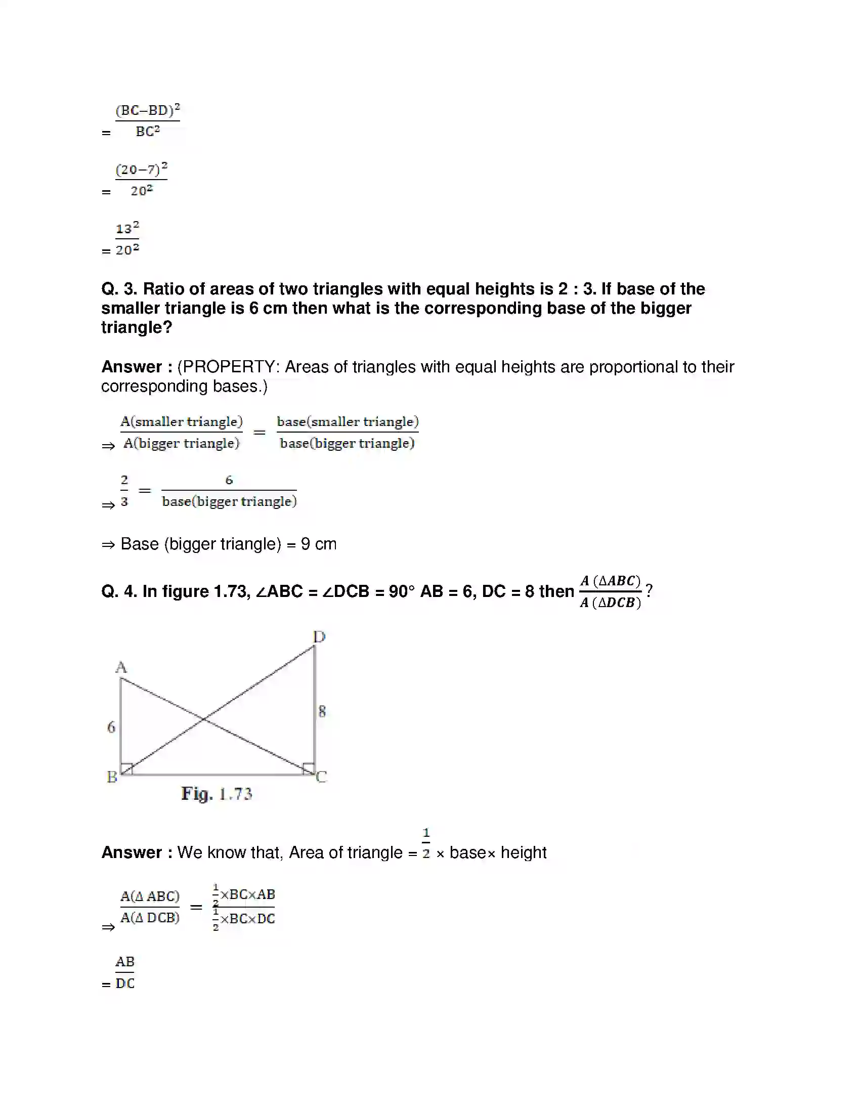 Maharashtra Board Class 10th Mathematics Part-II - English Medium Similarity Solution 31