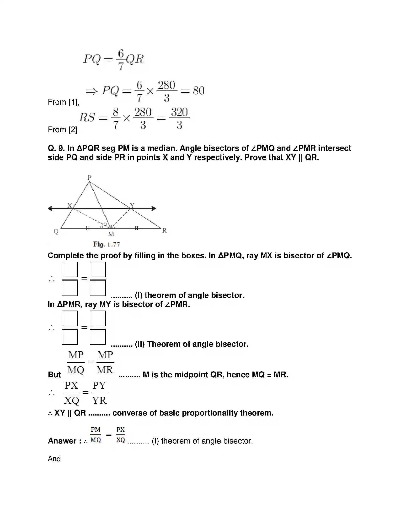Maharashtra Board Class 10th Mathematics Part-II - English Medium Similarity Solution 35