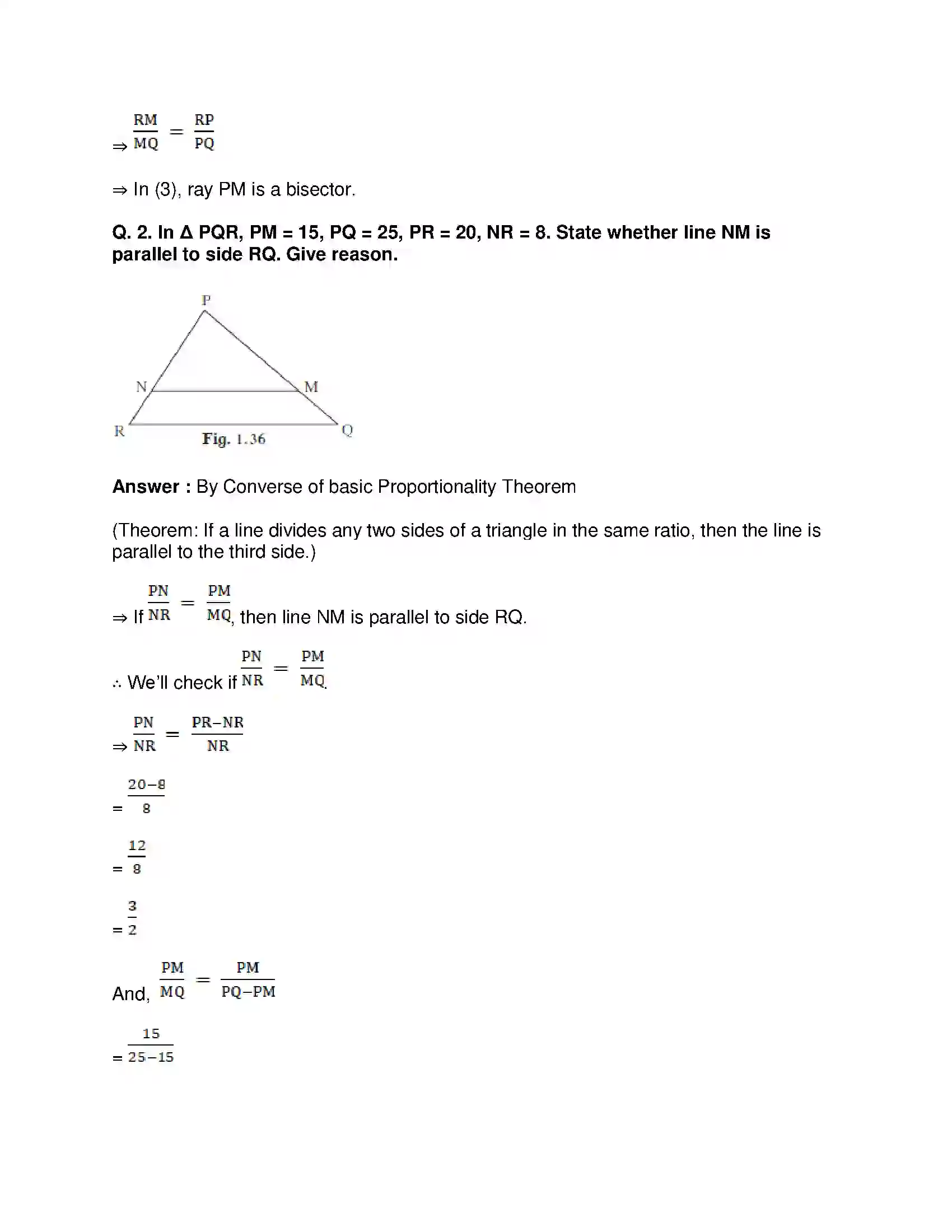 Maharashtra Board Class 10th Mathematics Part-II - English Medium Similarity Solution 7