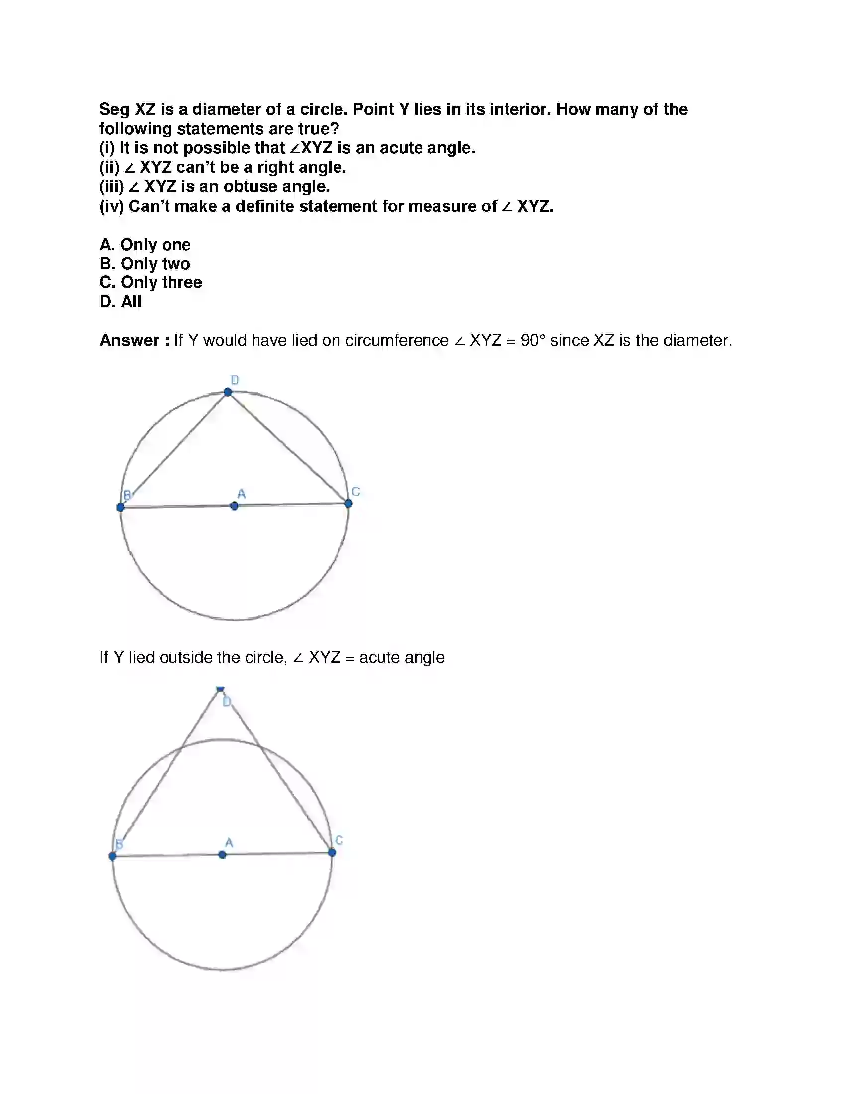 Maharashtra Board Class 10th Mathematics Part-II - English Medium Circle Solution 28
