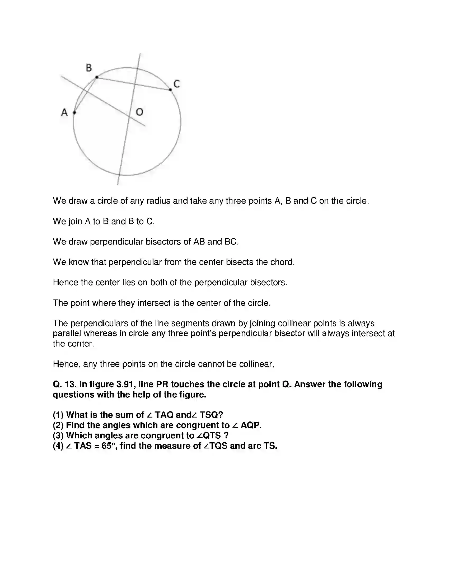 Maharashtra Board Class 10th Mathematics Part-II - English Medium Circle Solution 38