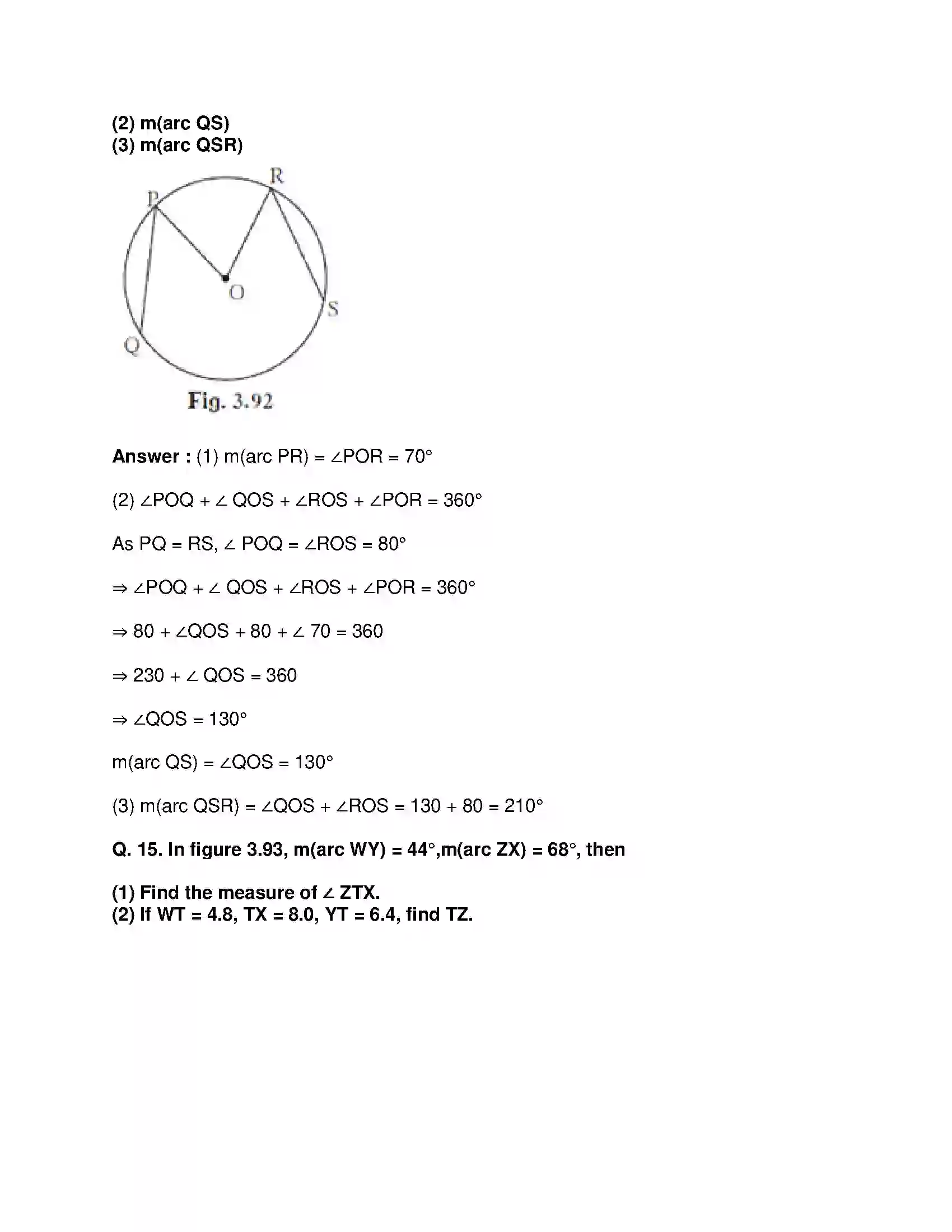 Maharashtra Board Class 10th Mathematics Part-II - English Medium Circle Solution 40