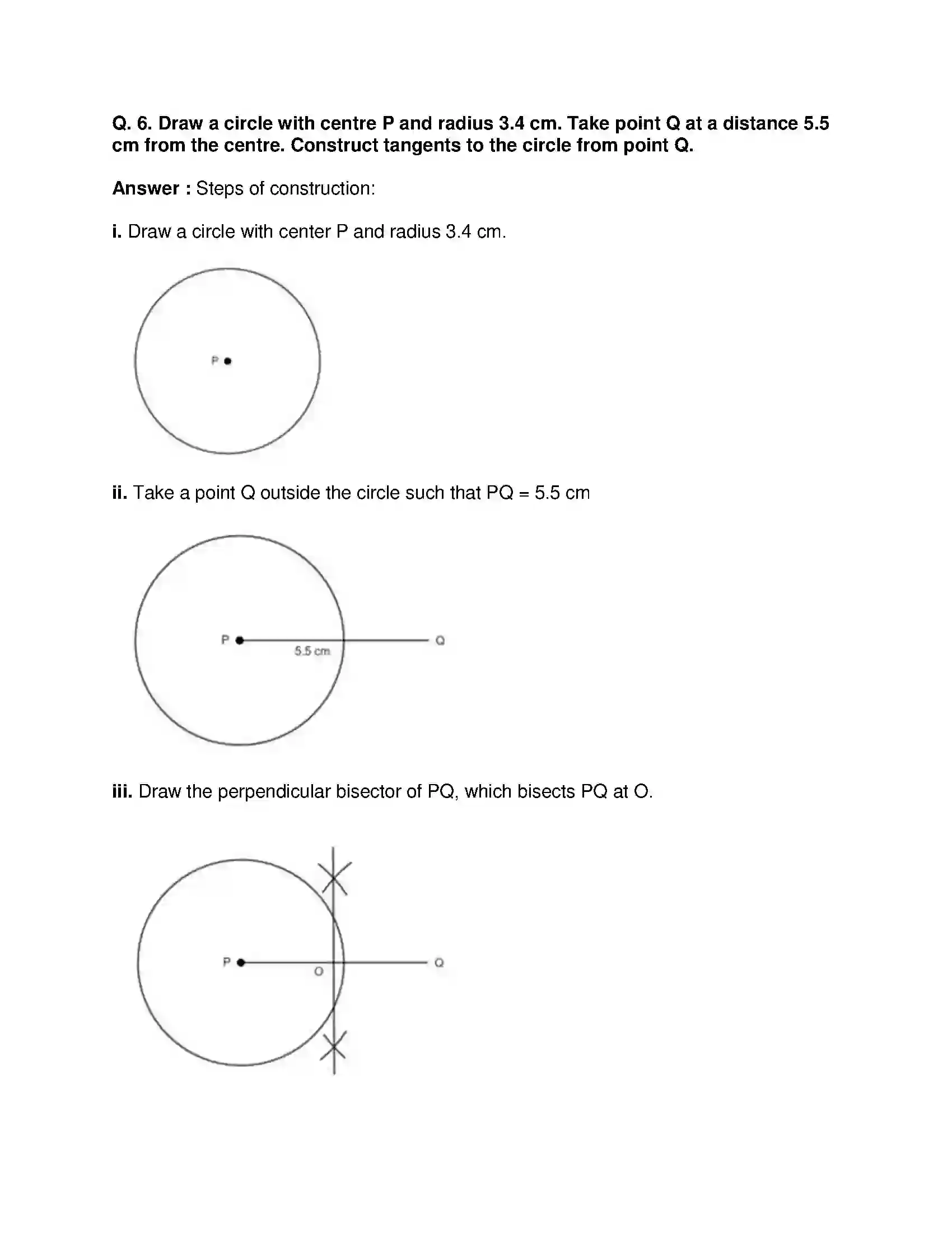 Maharashtra Board Class 10th Mathematics Part-II - English Medium Geometric Constructions Solution 16