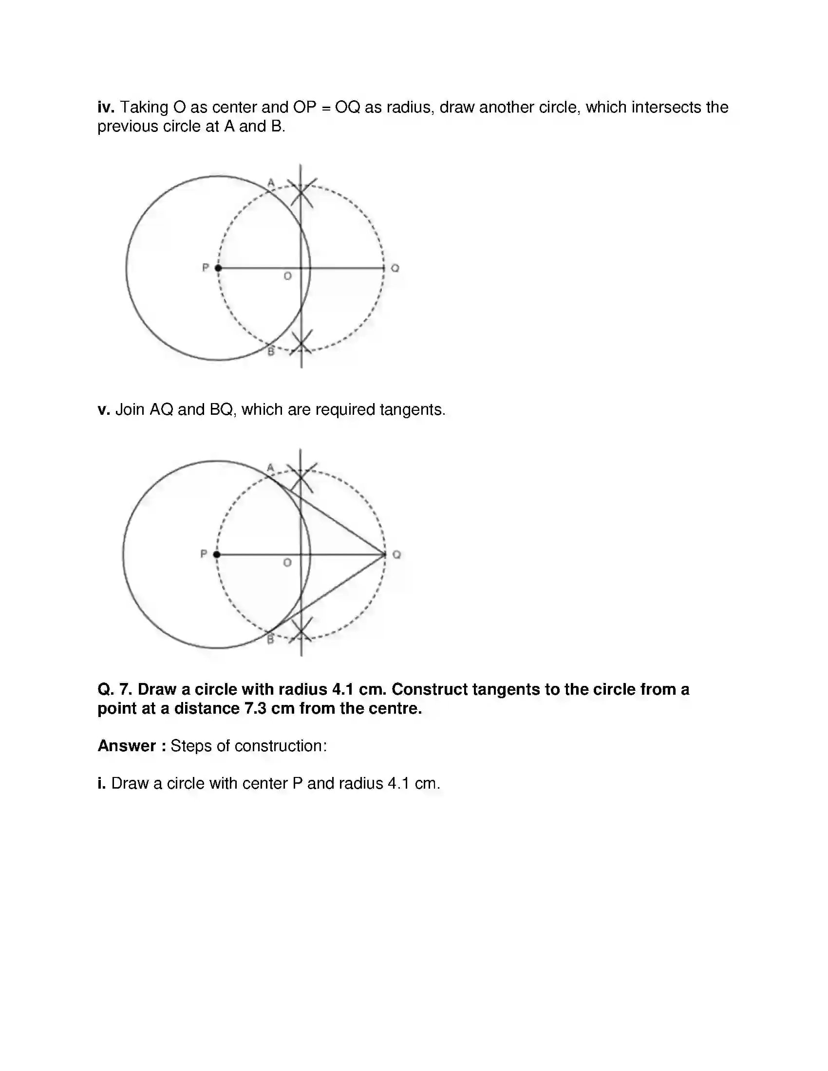 Maharashtra Board Class 10th Mathematics Part-II - English Medium Geometric Constructions Solution 17