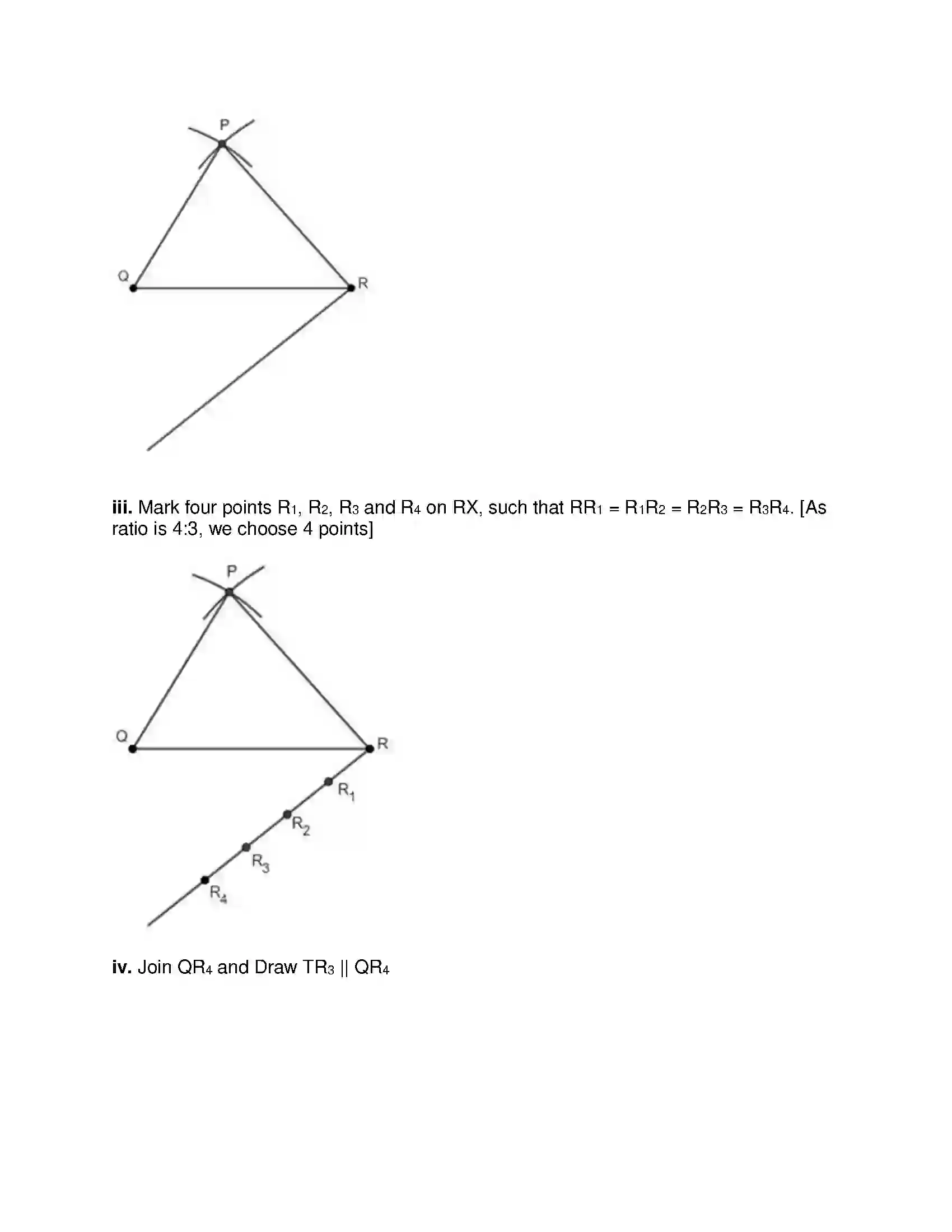 Maharashtra Board Class 10th Mathematics Part-II - English Medium Geometric Constructions Solution 3