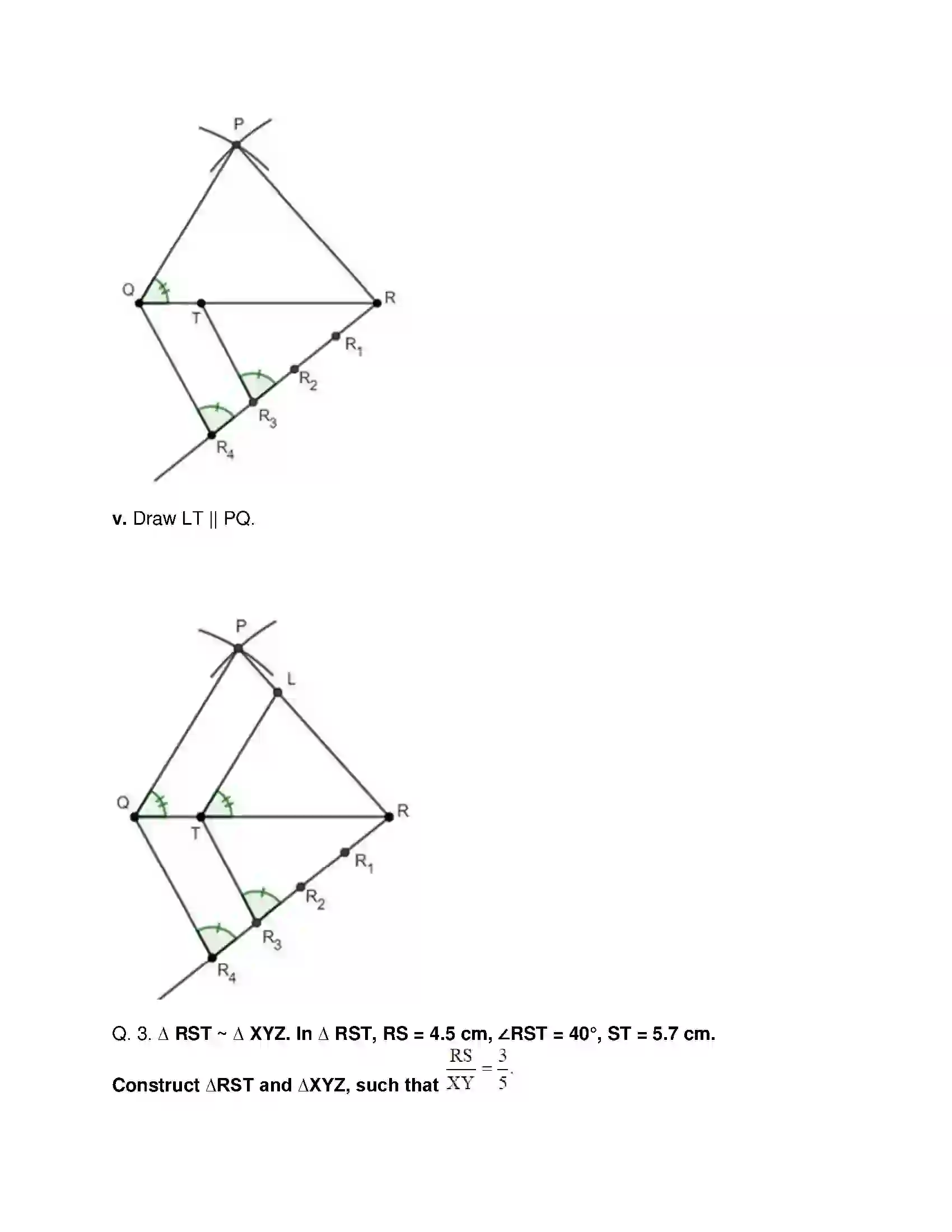 Maharashtra Board Class 10th Mathematics Part-II - English Medium Geometric Constructions Solution 4