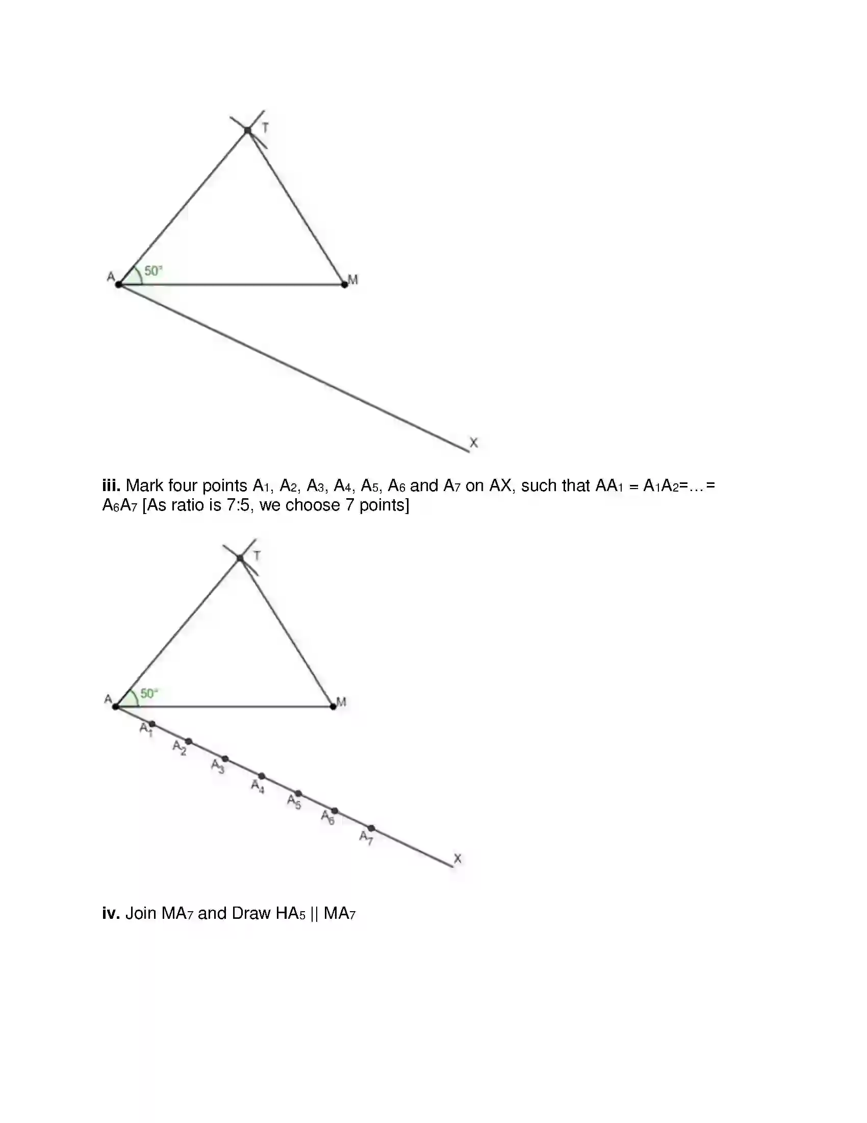 Maharashtra Board Class 10th Mathematics Part-II - English Medium Geometric Constructions Solution 7