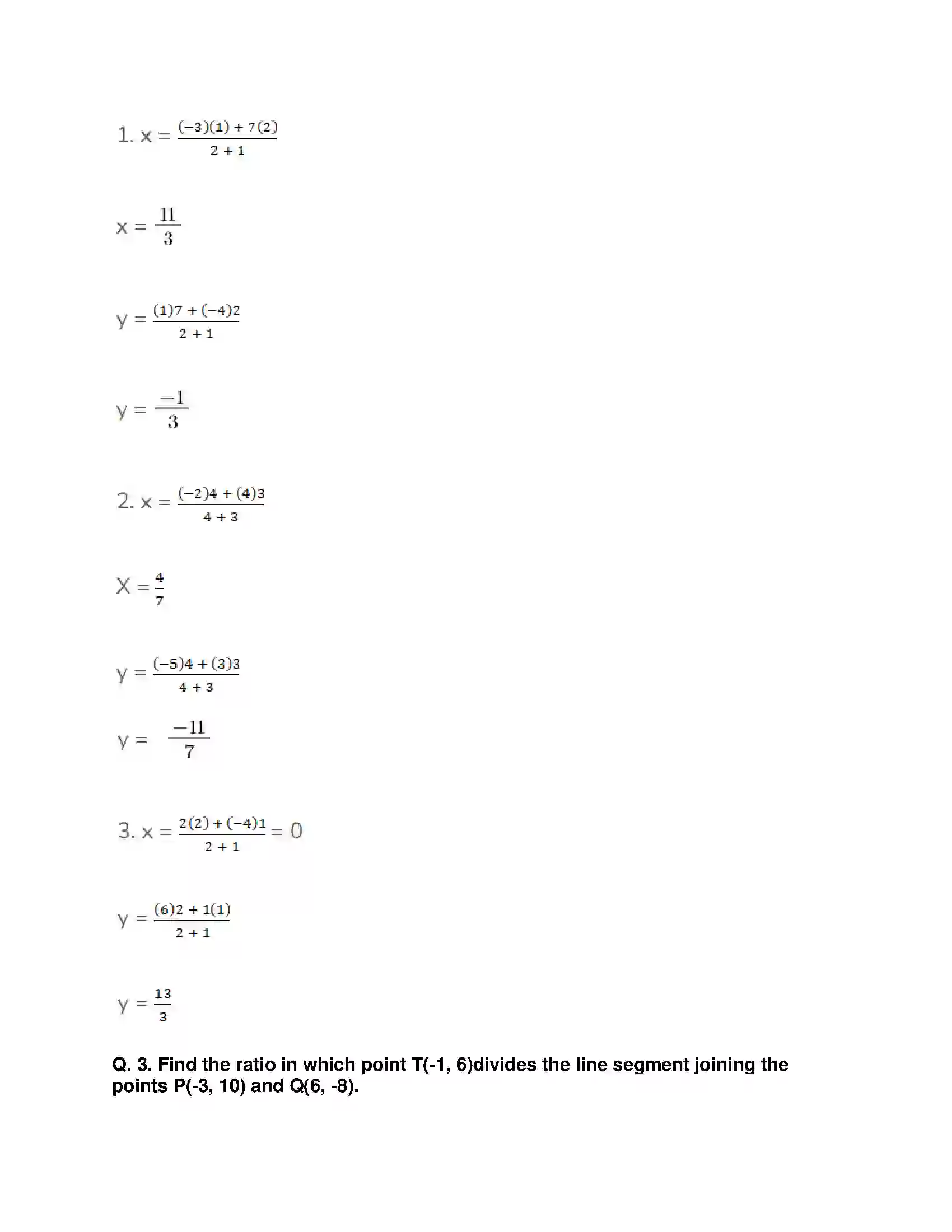 Maharashtra Board Class 10th Mathematics Part-II - English Medium Co-ordinate Geometry Solution 11