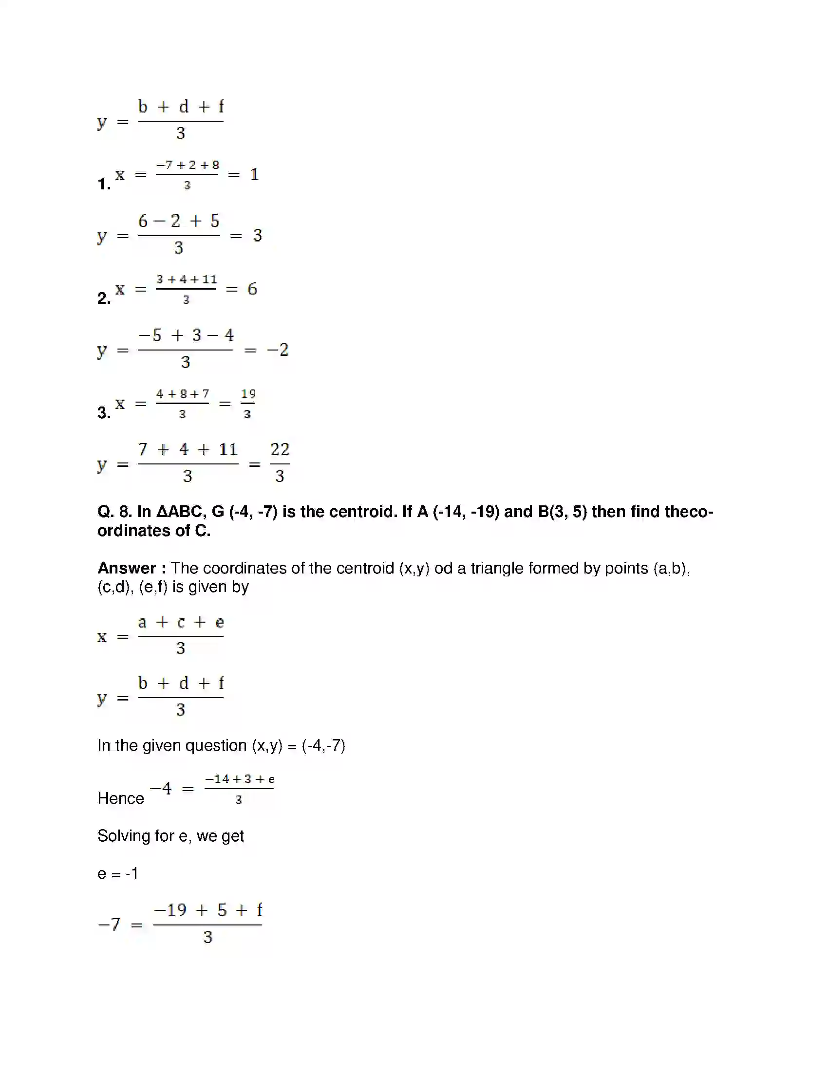 Maharashtra Board Class 10th Mathematics Part-II - English Medium Co-ordinate Geometry Solution 15