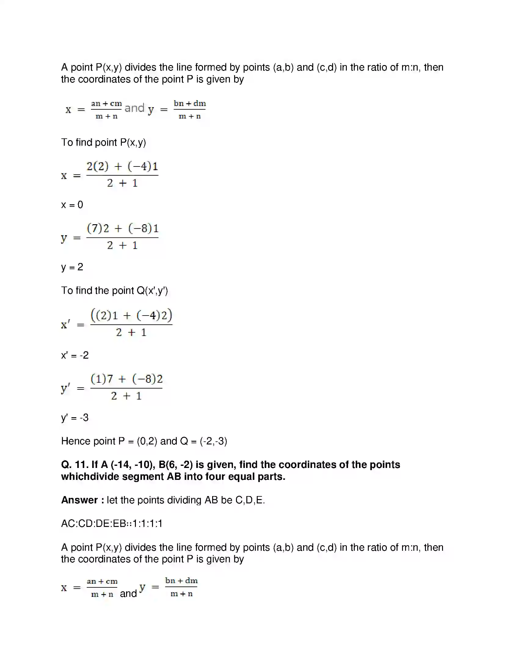 Maharashtra Board Class 10th Mathematics Part-II - English Medium Co-ordinate Geometry Solution 17