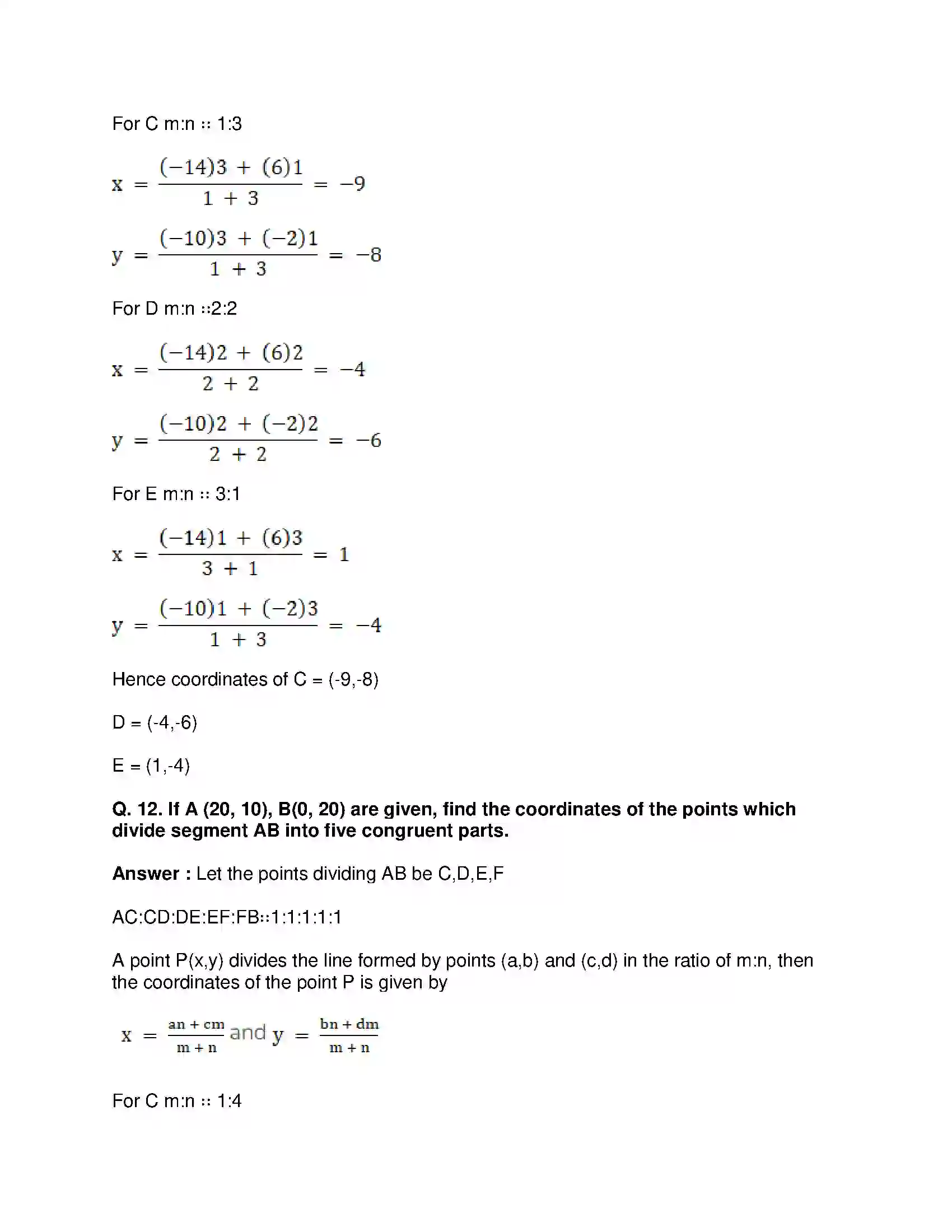Maharashtra Board Class 10th Mathematics Part-II - English Medium Co-ordinate Geometry Solution 18