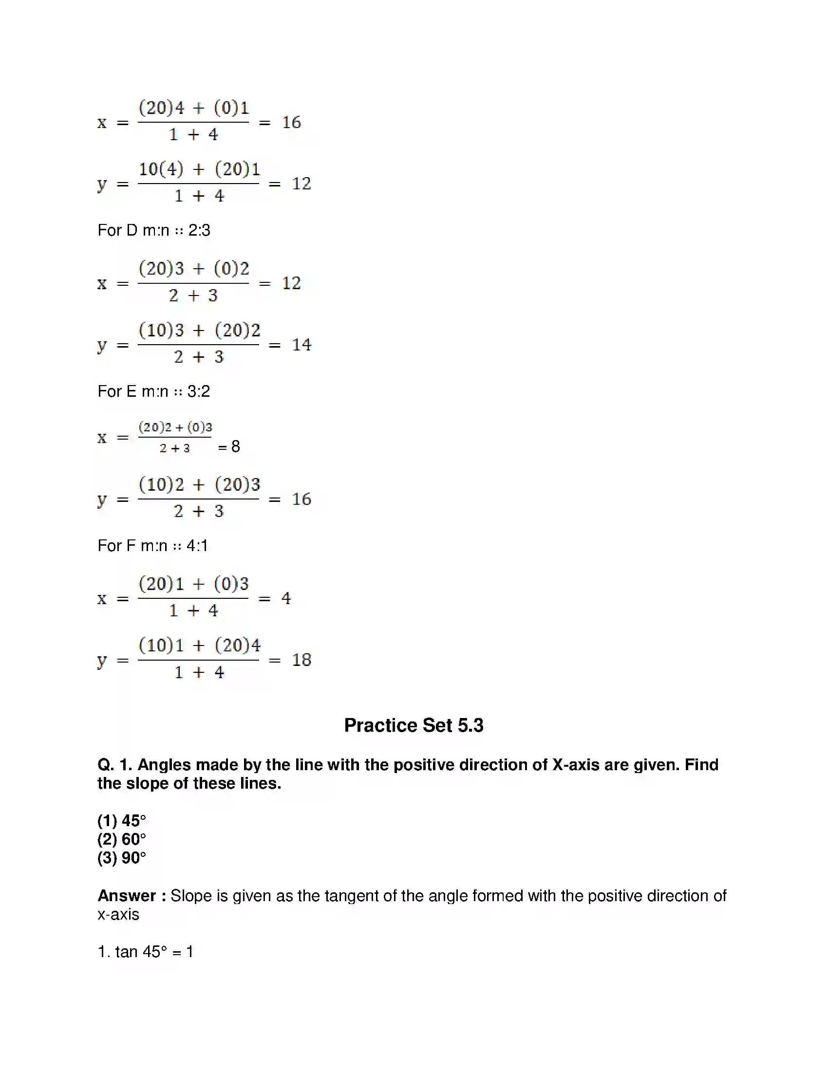 Maharashtra Board Class 10th Mathematics Part-II - English Medium Co-ordinate Geometry Solution 19