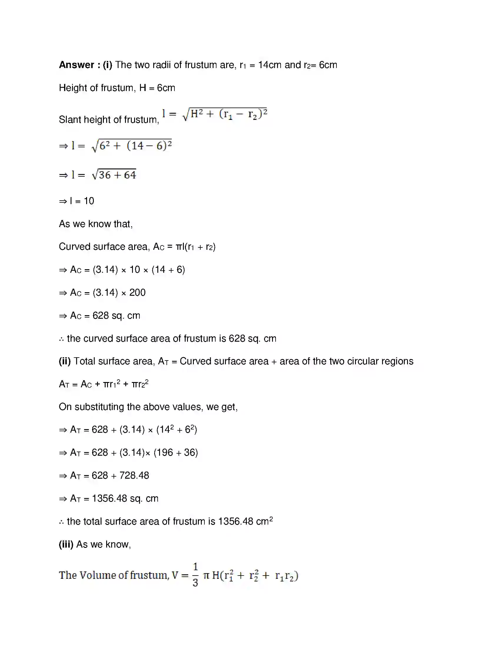 Maharashtra Board Class 10th Mathematics Part-II - English Medium Mensuration Solution 11