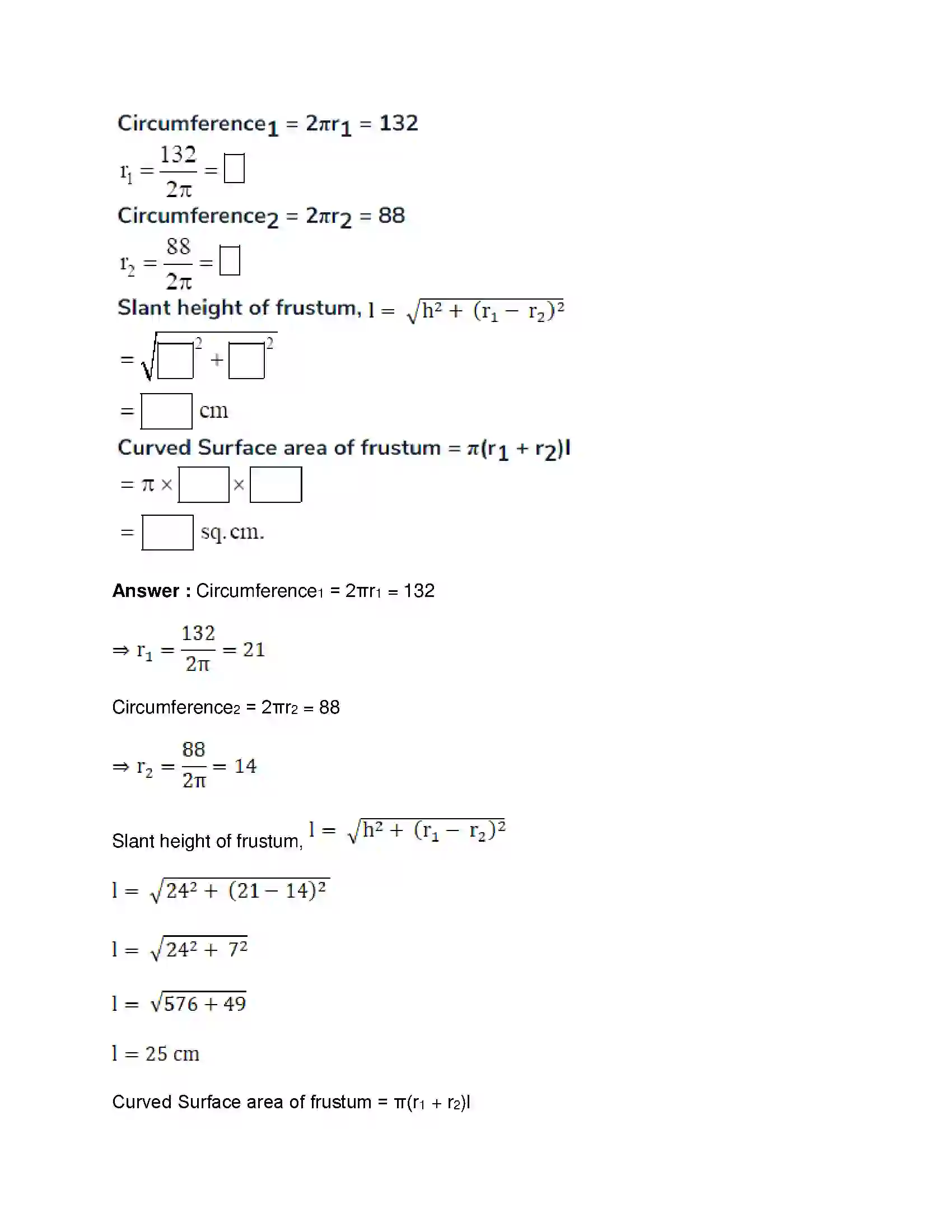 Maharashtra Board Class 10th Mathematics Part-II - English Medium Mensuration Solution 13