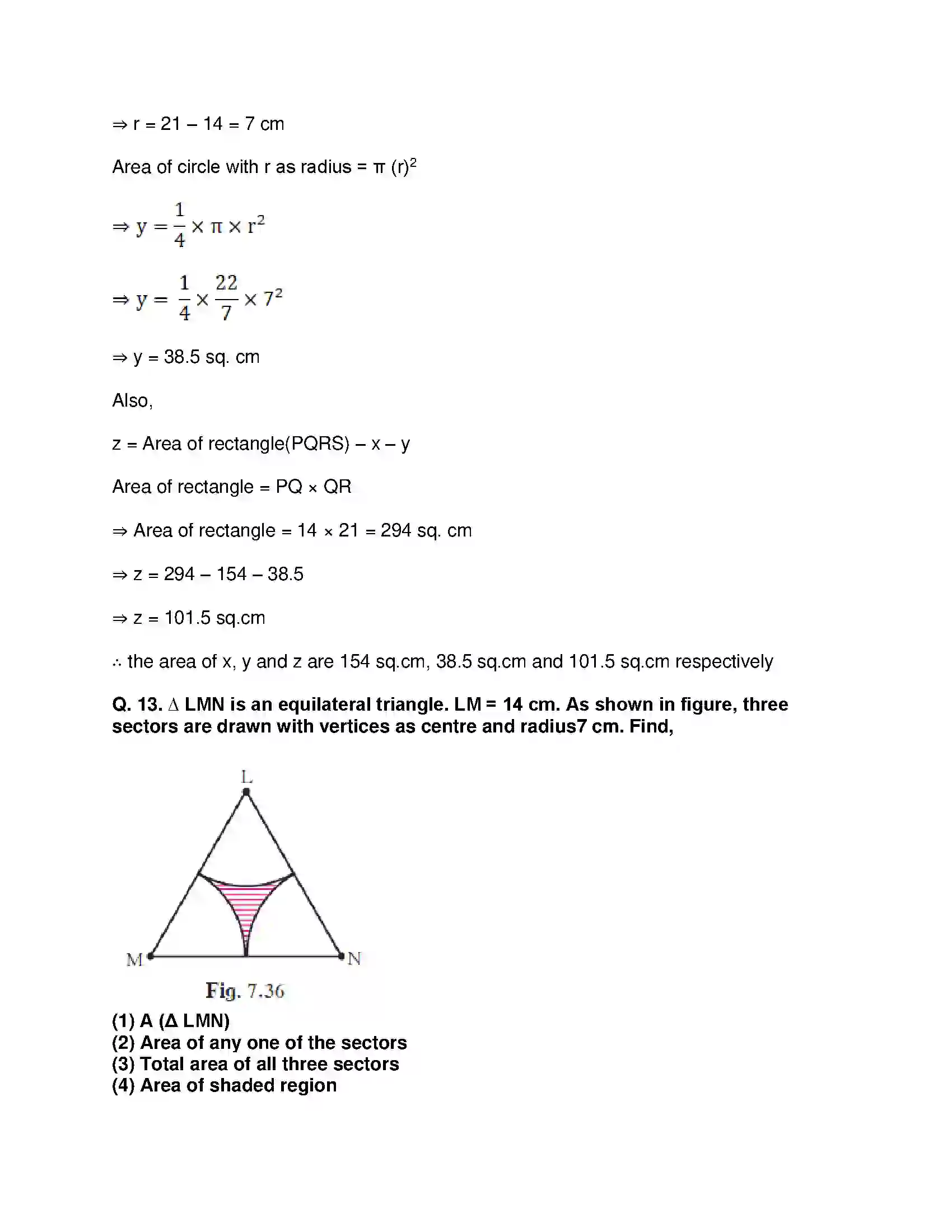Maharashtra Board Class 10th Mathematics Part-II - English Medium Mensuration Solution 24