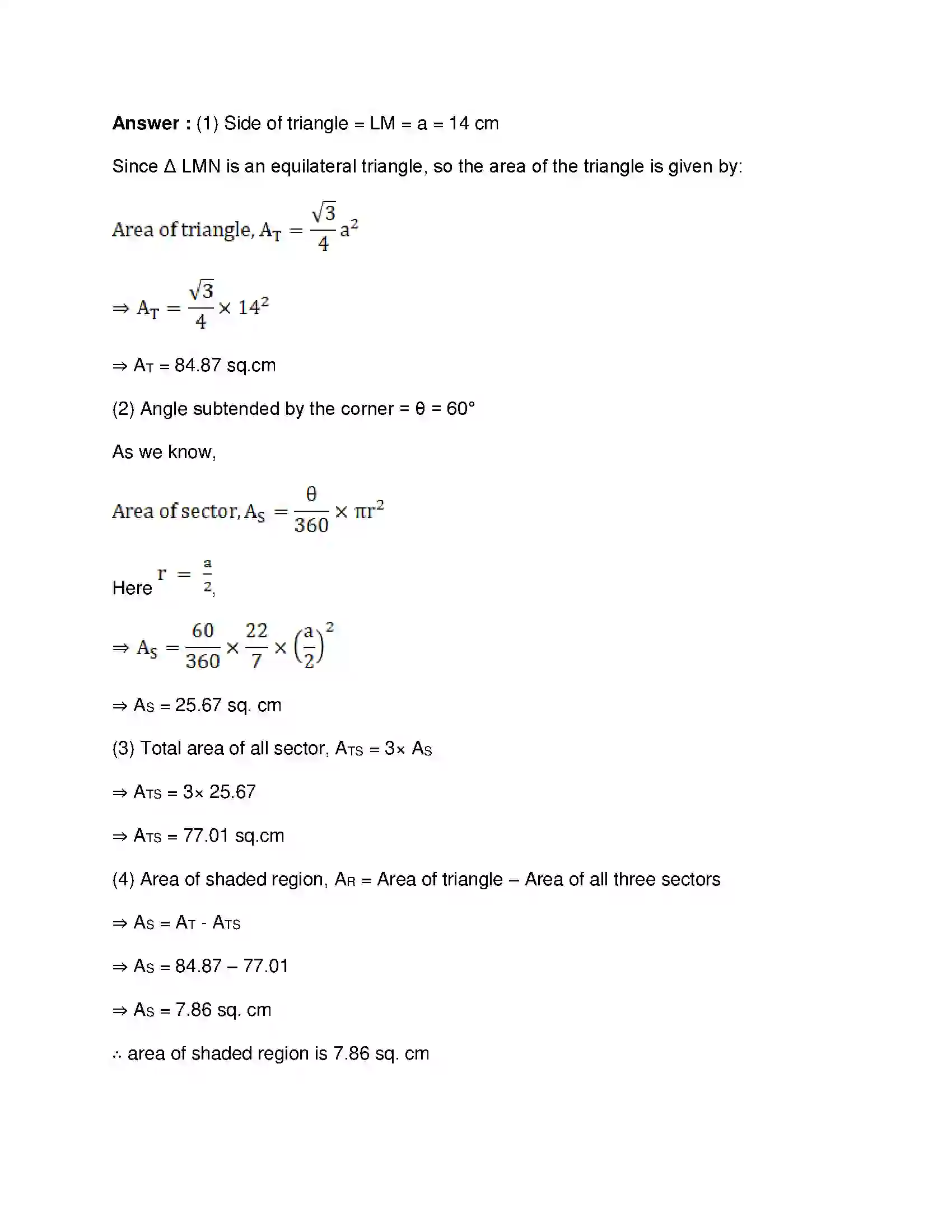 Maharashtra Board Class 10th Mathematics Part-II - English Medium Mensuration Solution 25