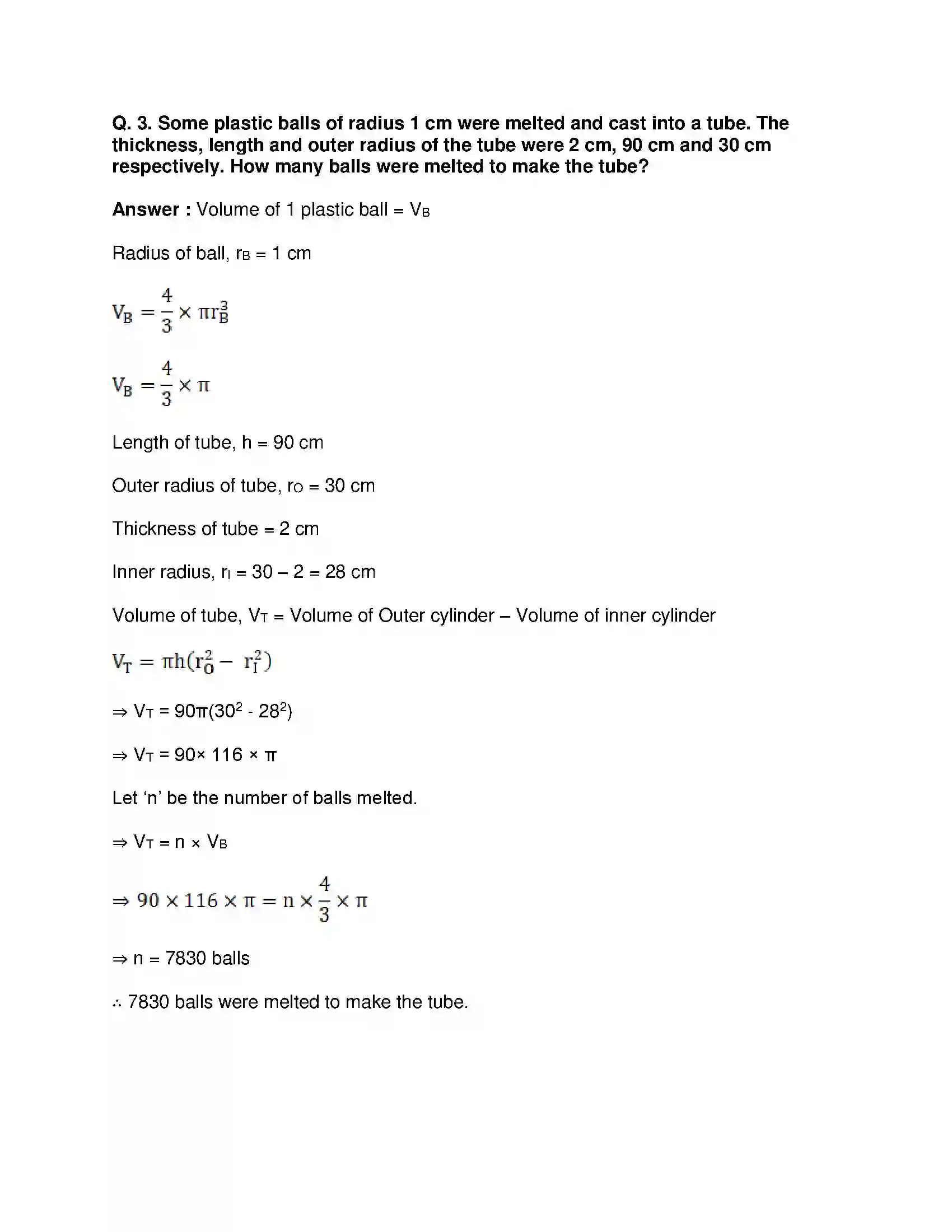 Maharashtra Board Class 10th Mathematics Part-II - English Medium Mensuration Solution 37