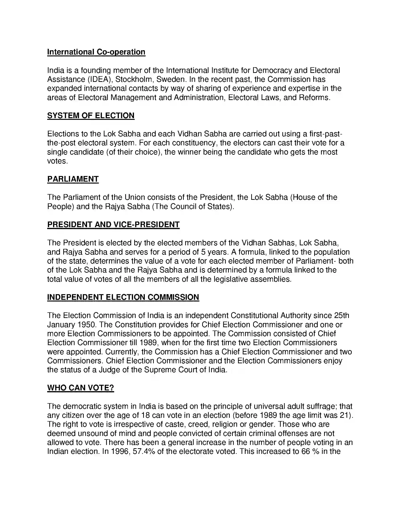 Maharashtra Board Class 10th Political Science - English Medium Working of the Constitution Solution 8